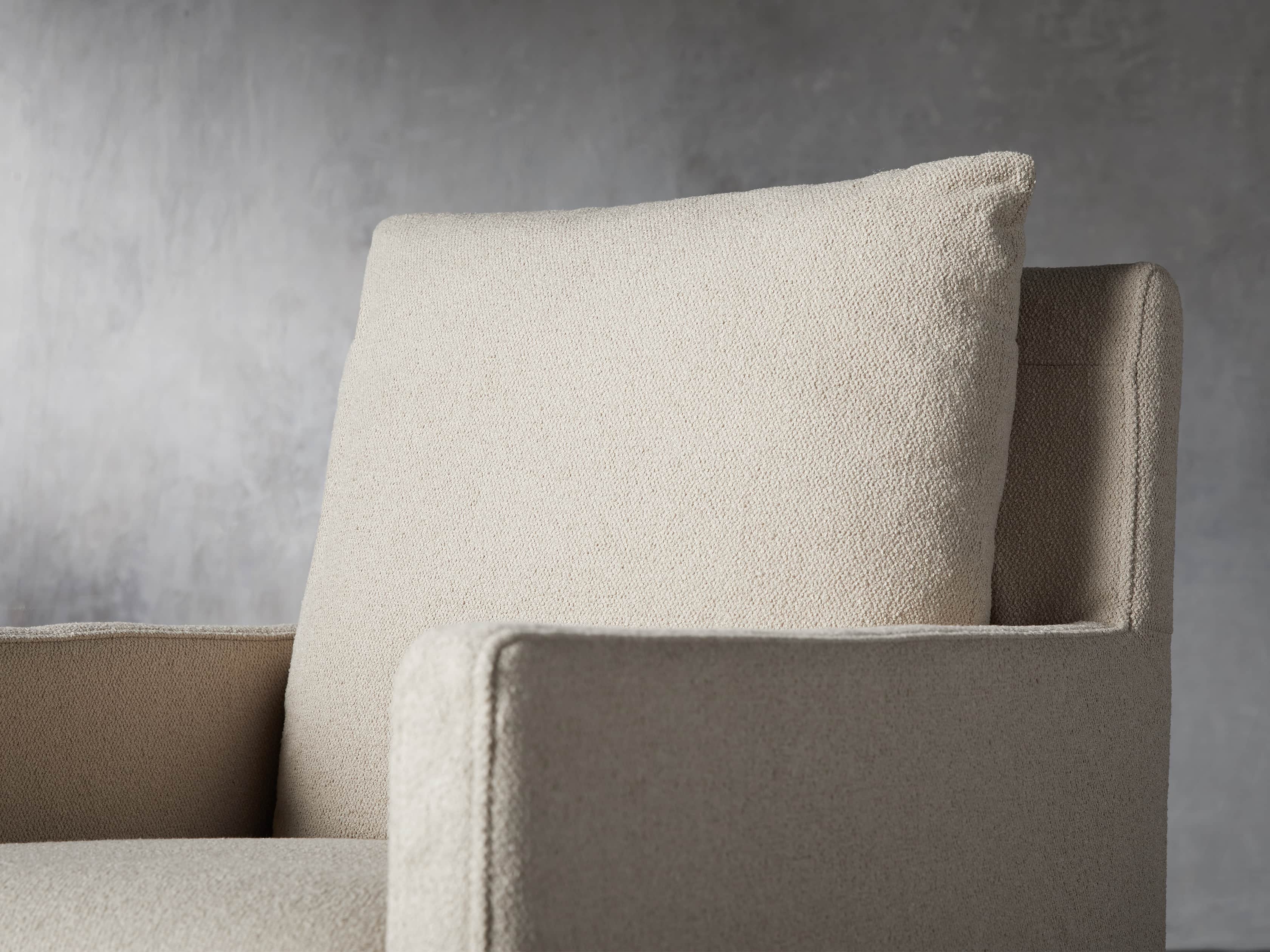 Oscar Upholstered 24" Dining Arm Chair in Zona Sand, slide 5 of 7