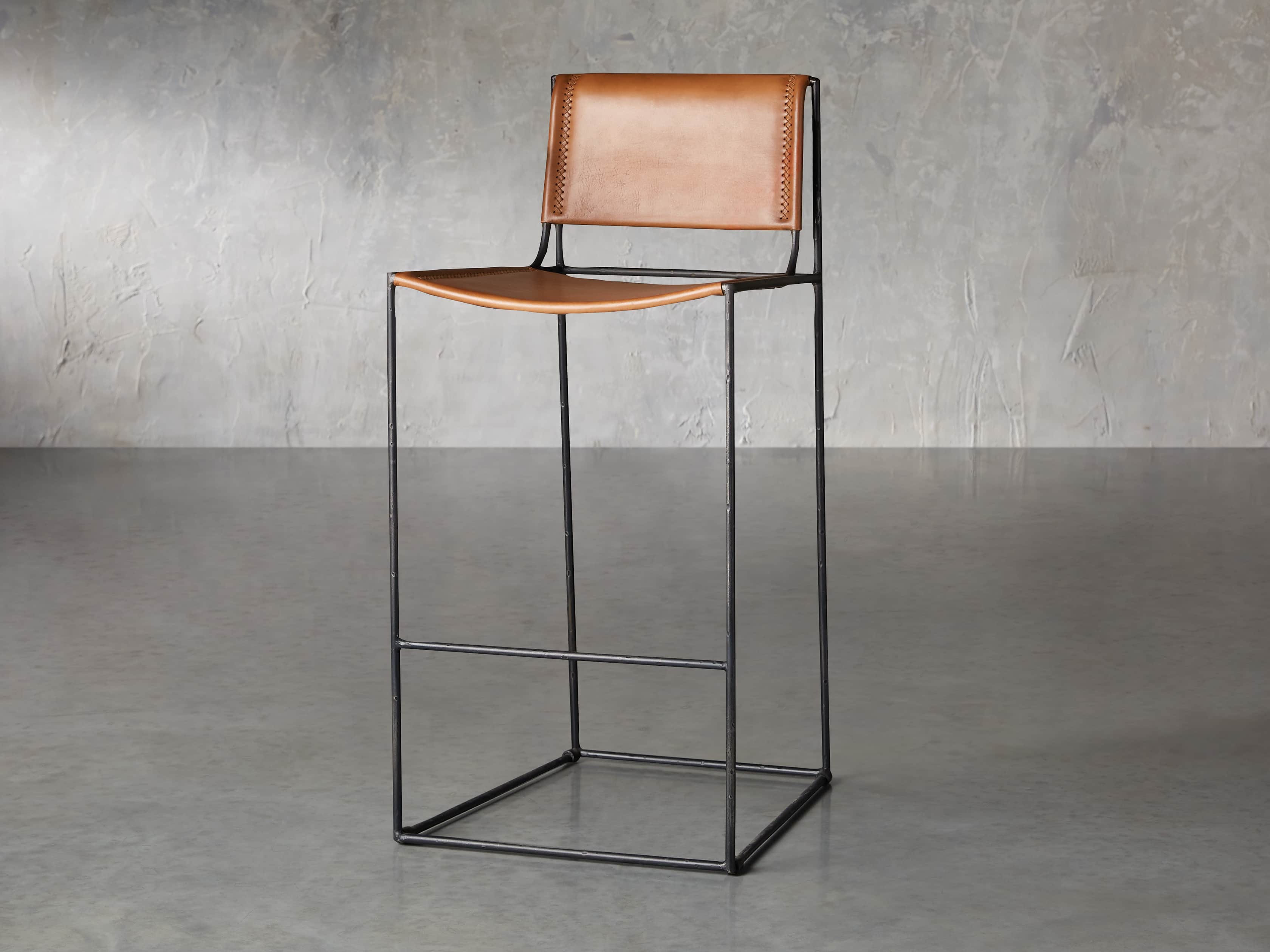 Oeste Barstool in Honey Pumpkin, slide 3 of 10