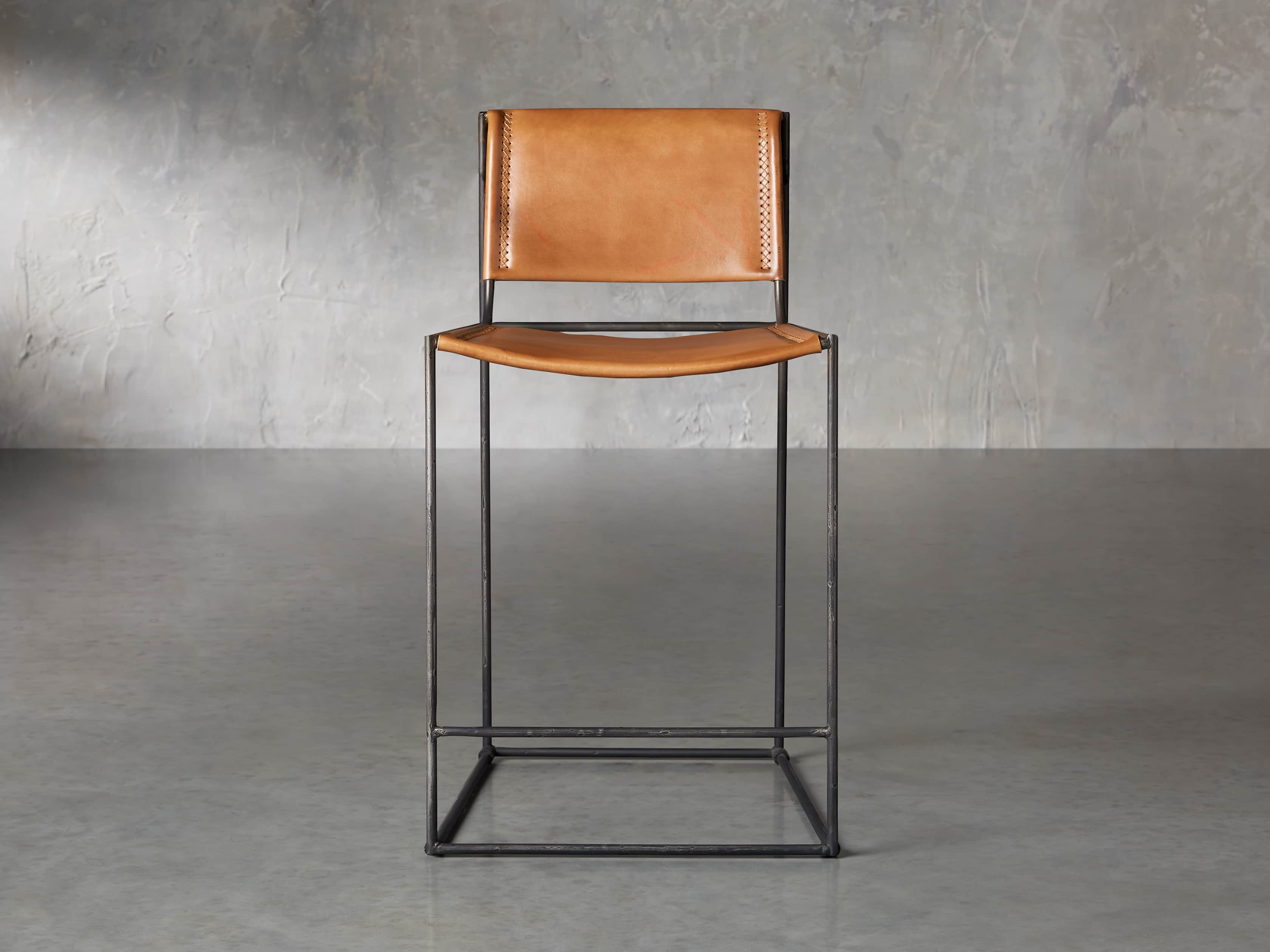 View the Oeste Counter Stool | Variant: HONEY PUMPKIN