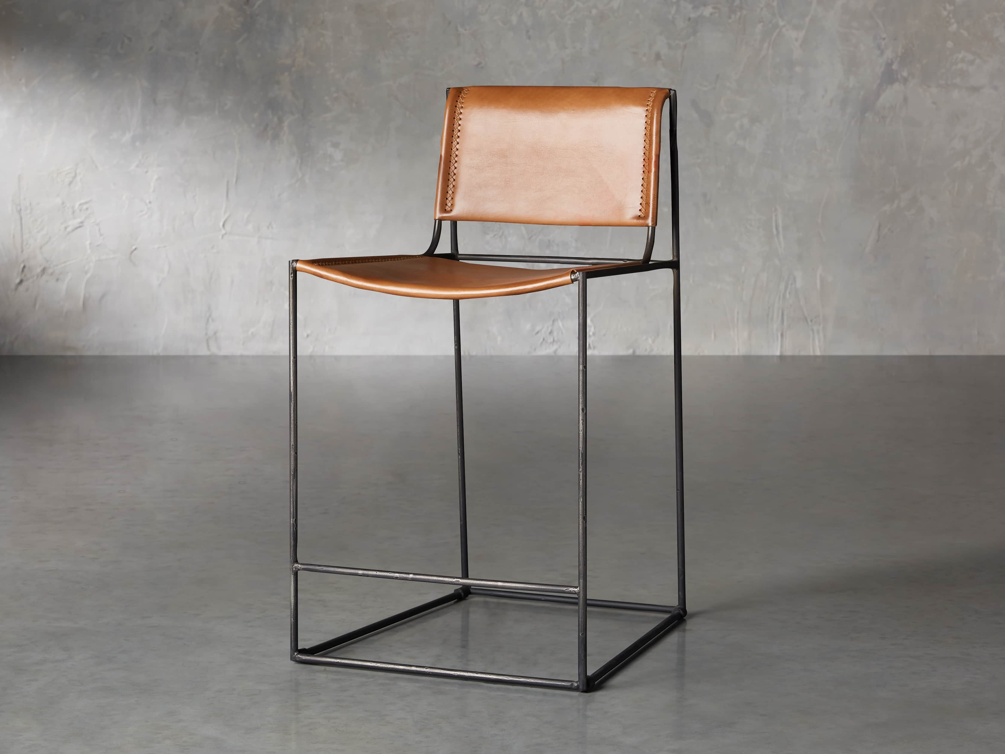 Oeste Counter Stool in Honey Pumpkin, slide 2 of 9