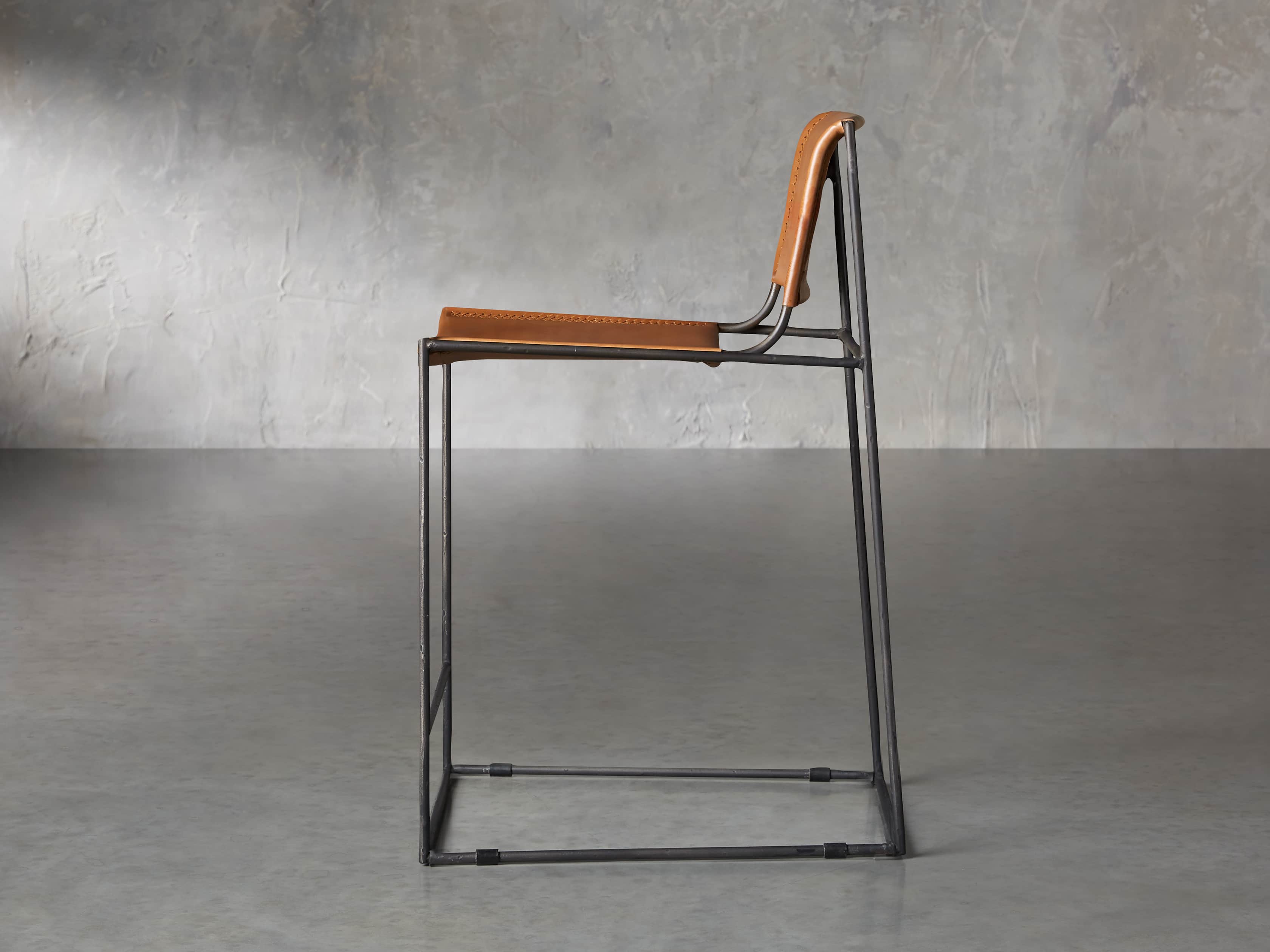 Oeste Counter Stool in Honey Pumpkin, slide 3 of 9