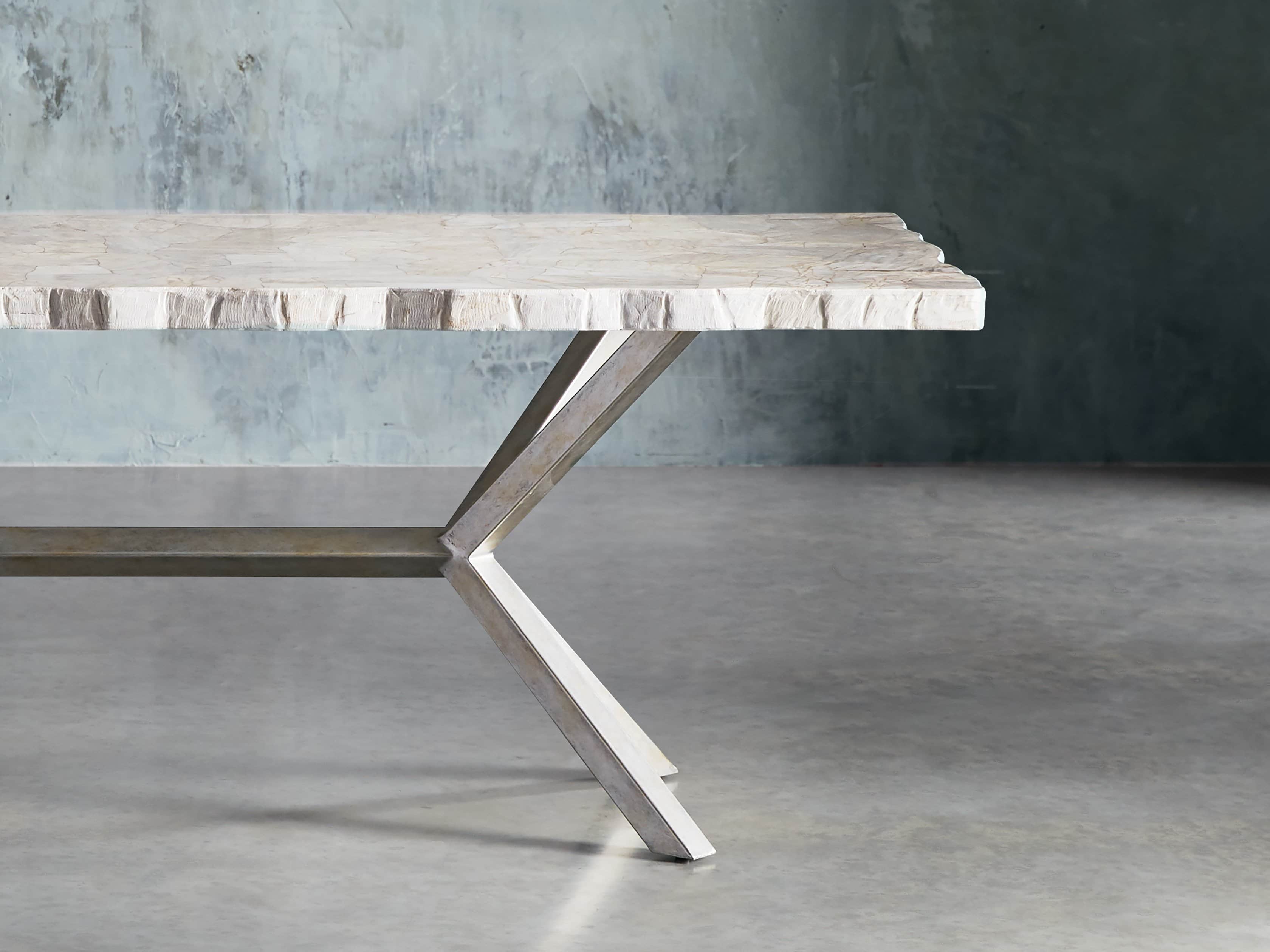 View the Petra Rectangle Dining Table | Variant: CENTURY MARBLE