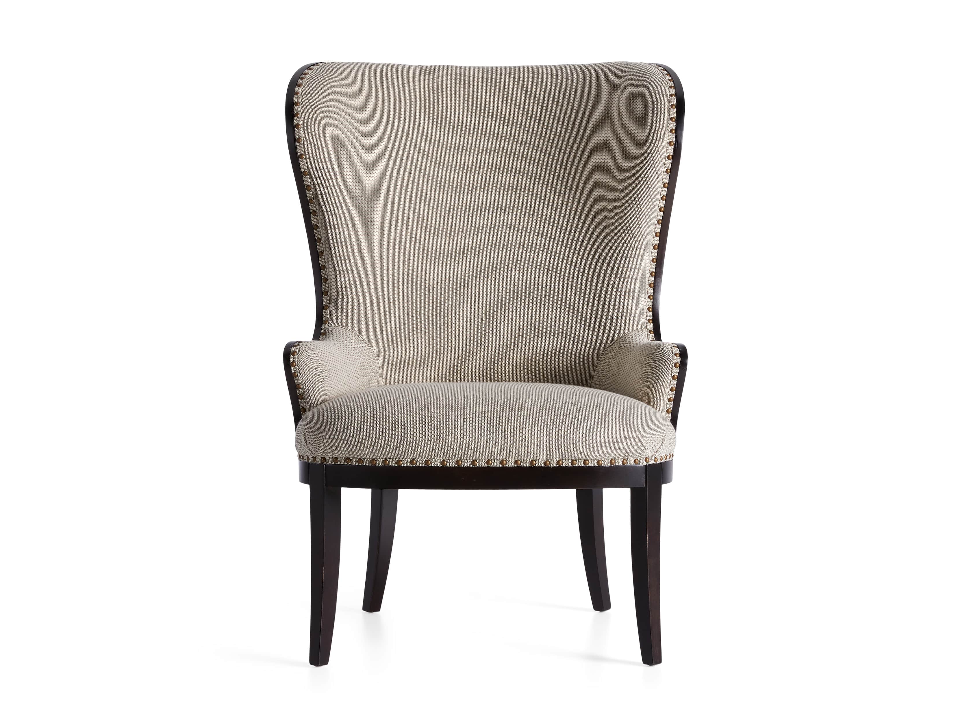 Portsmouth Upholstered 32" Dining Arm Chair in Jennings Cement, slide 7 of 8