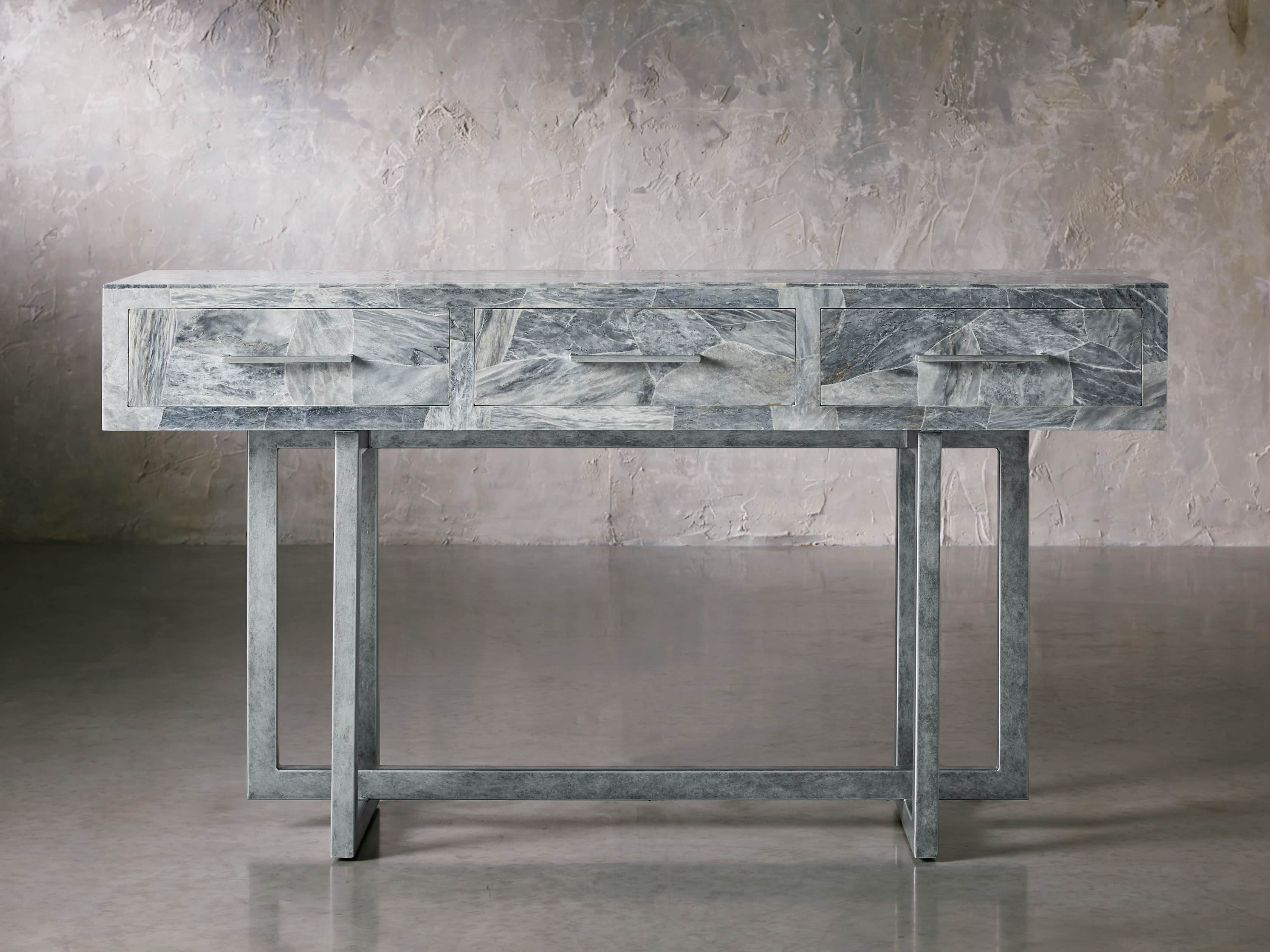 Petra 65" Grey Marble Server, slide 1 of 11