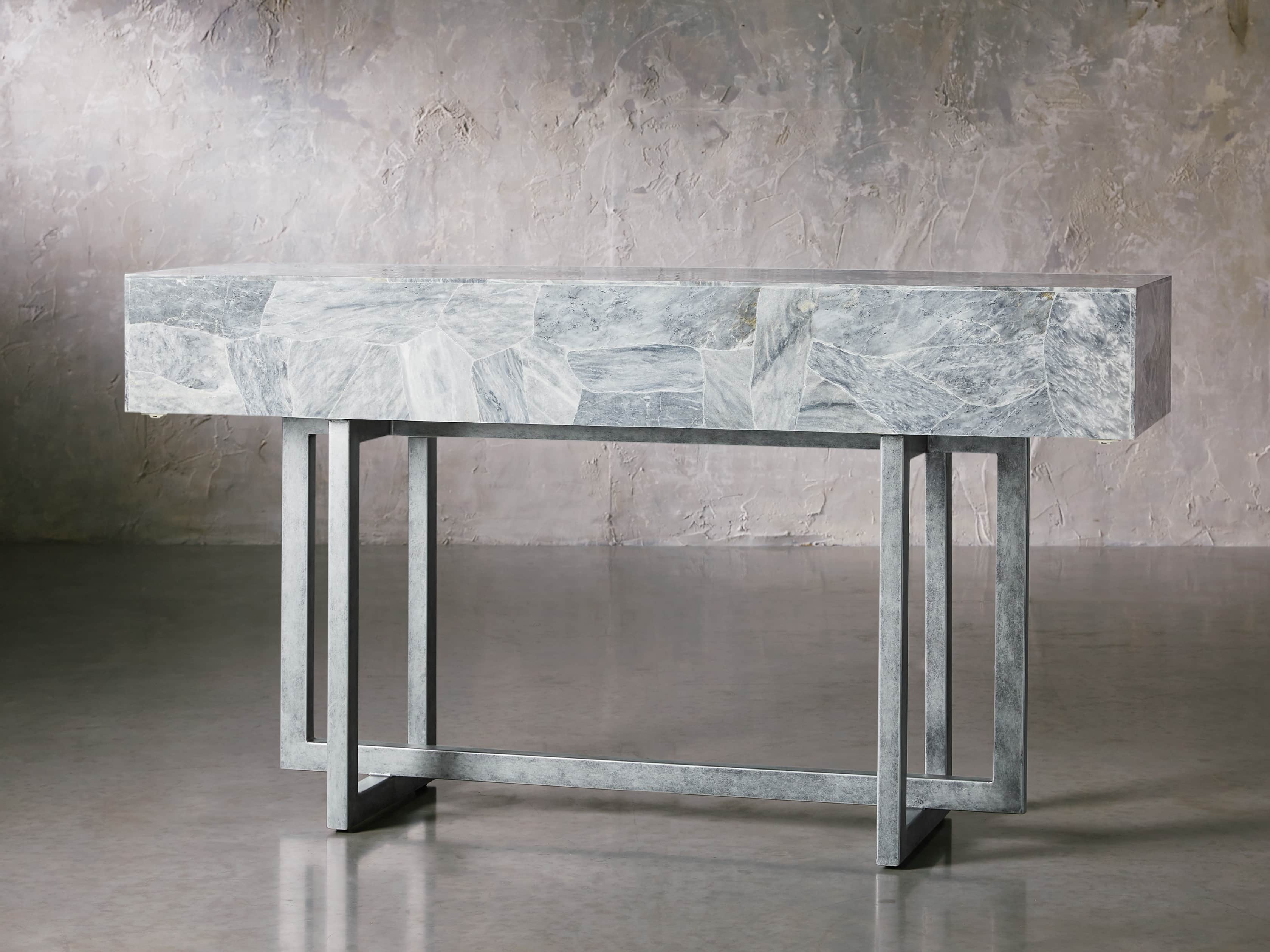 Petra 65" Grey Marble Server, slide 4 of 11