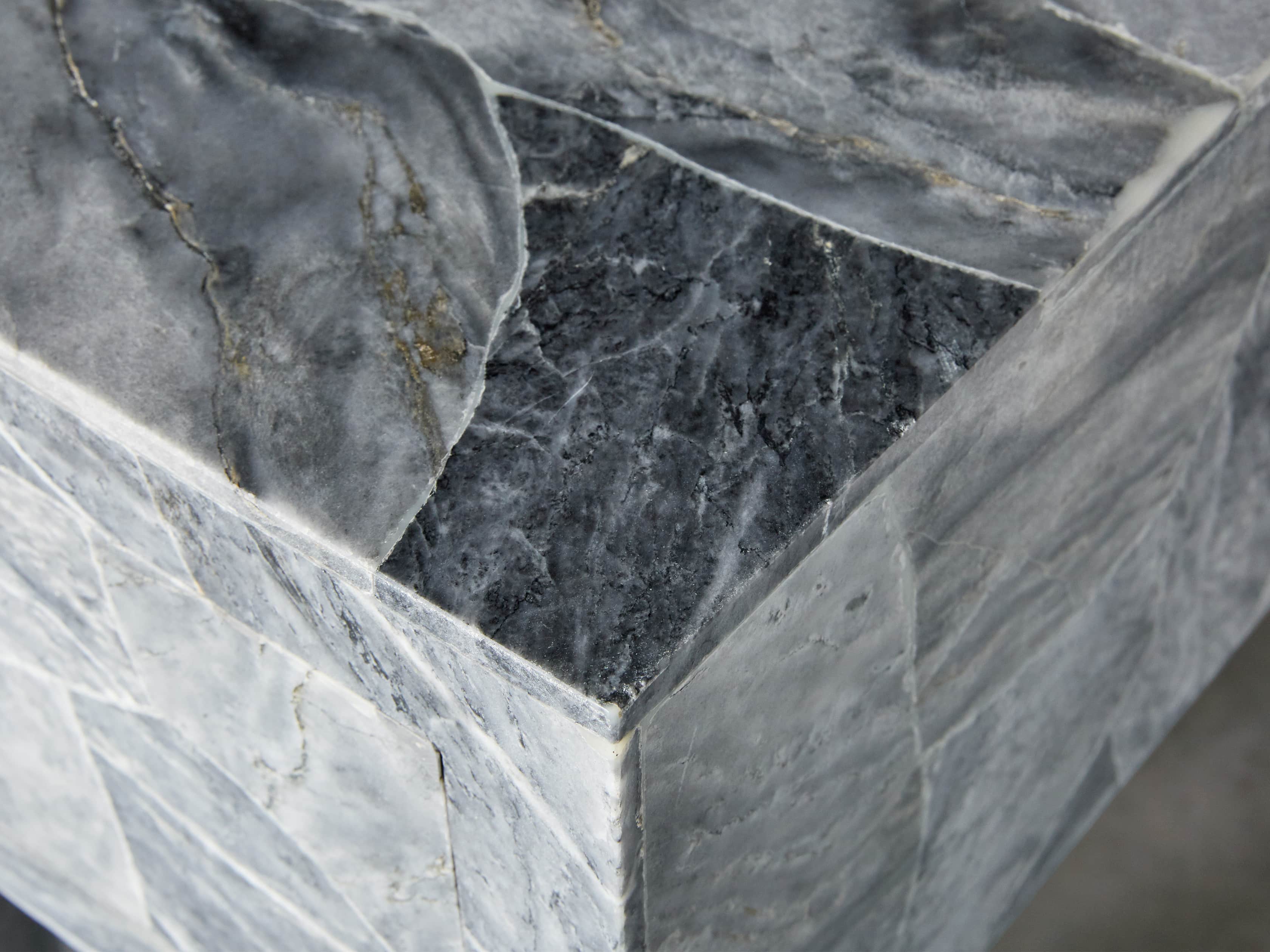 Petra 65" Grey Marble Server, slide 6 of 11