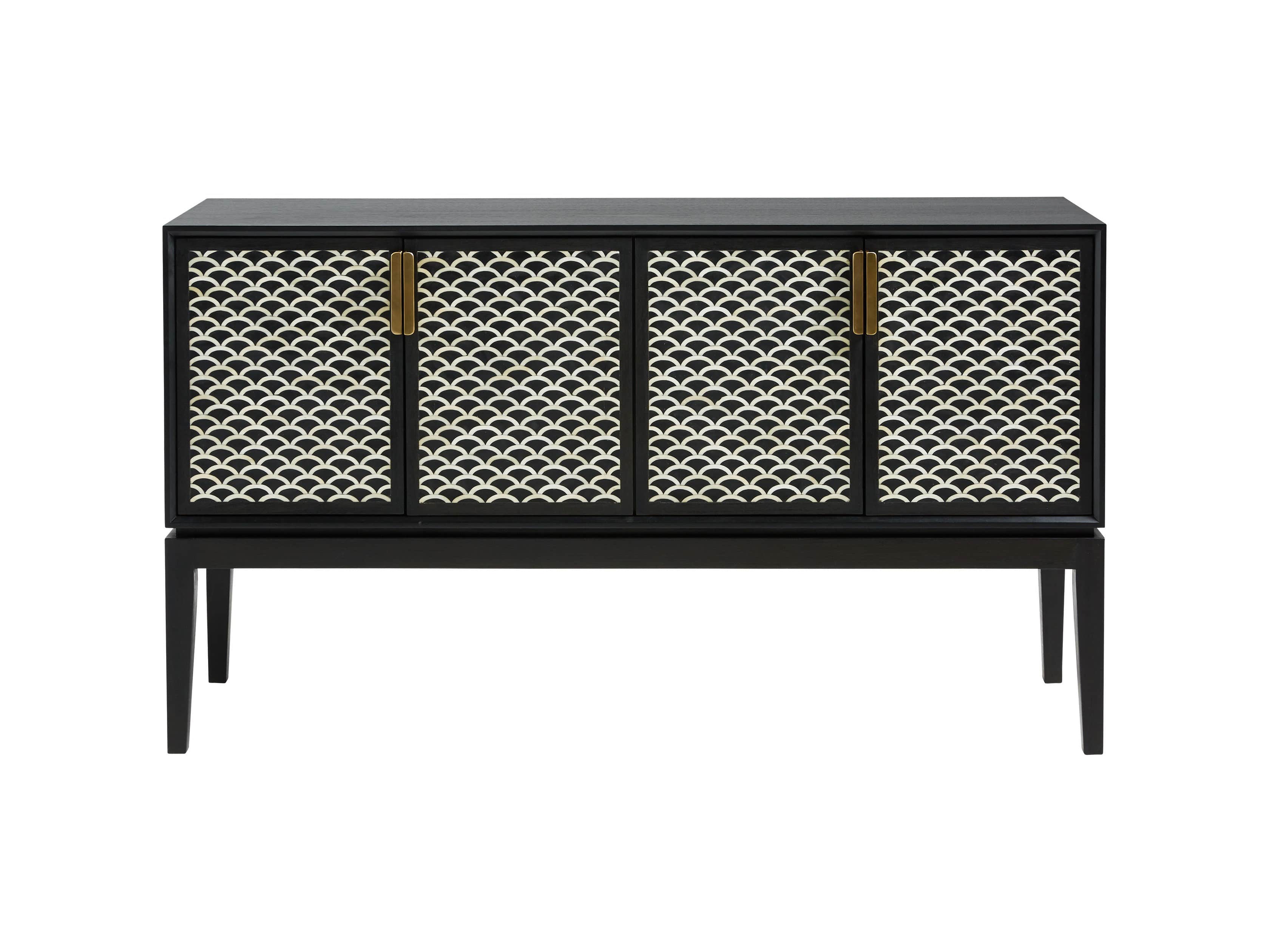 Raja 60" Bar Cabinet in Panther Black