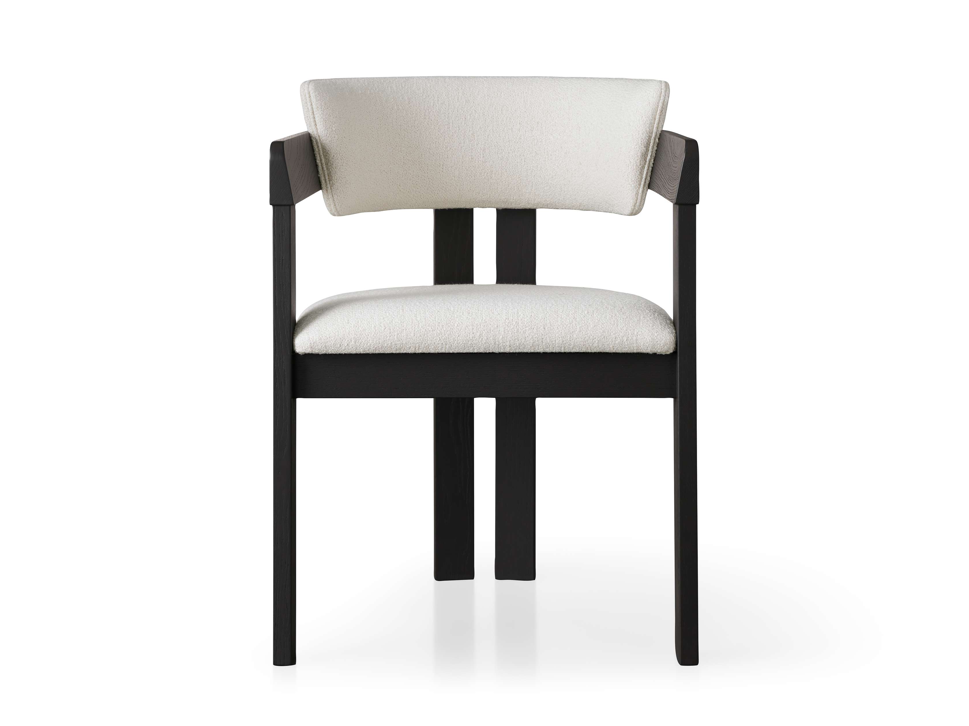 Rodin Dining Arm Chair in Vesuvio Black