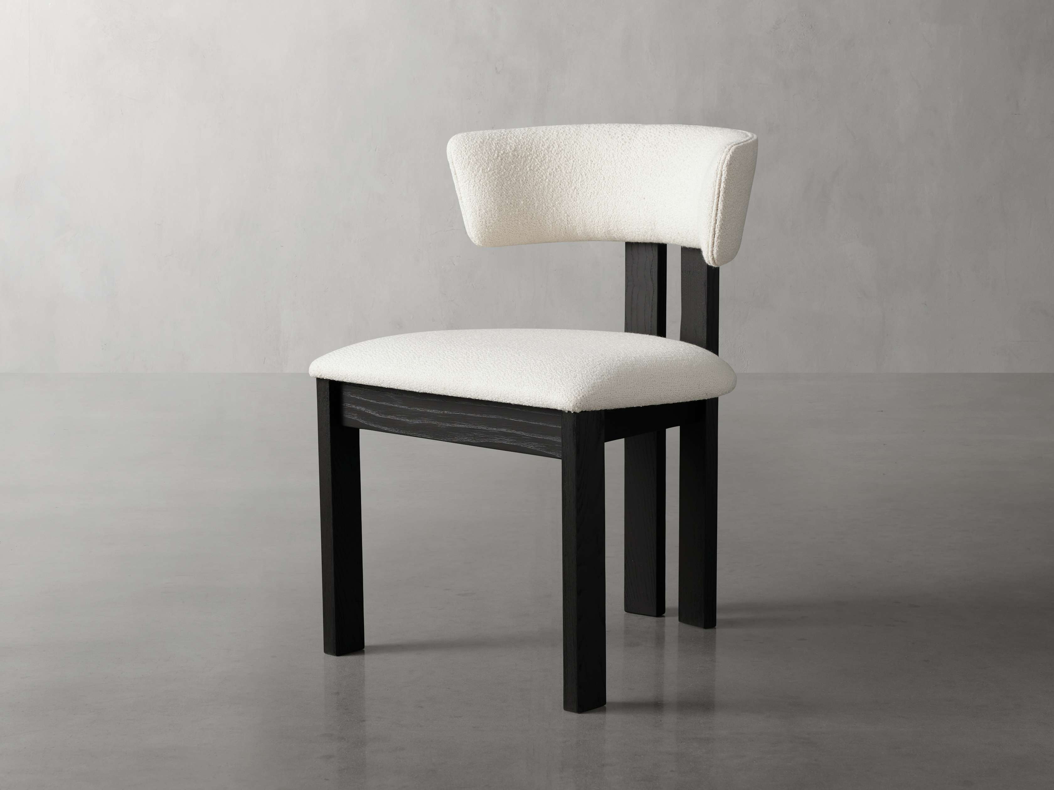 Rodin Dining Side Chair in Matera Earth / Vesuvio Black