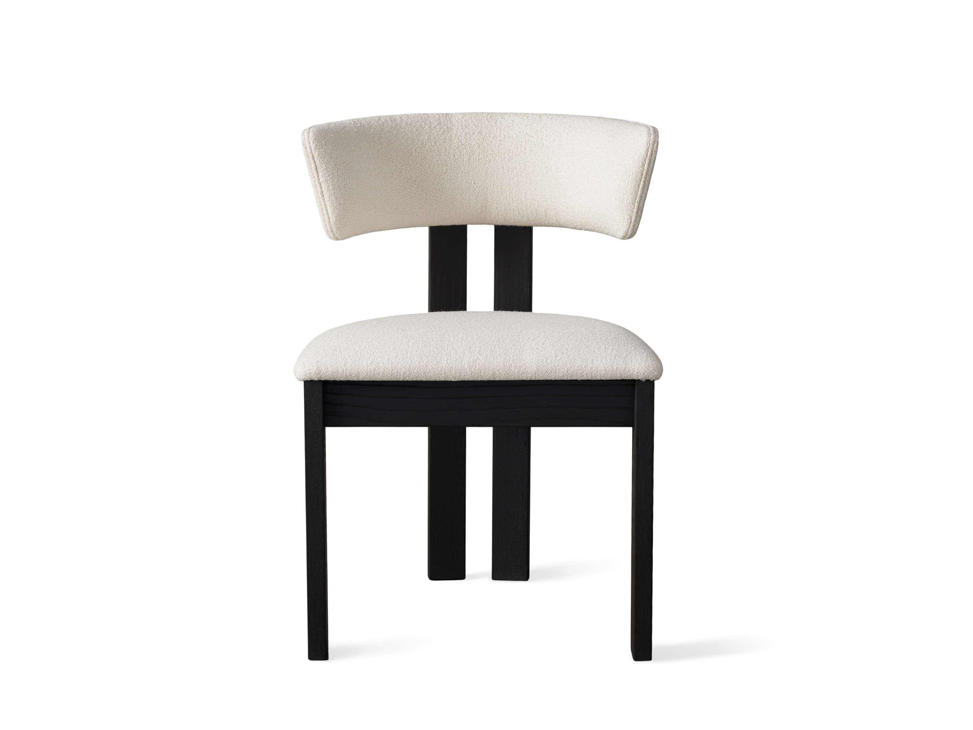 Rodin Dining Side Chair in Matera Earth / Vesuvio Black