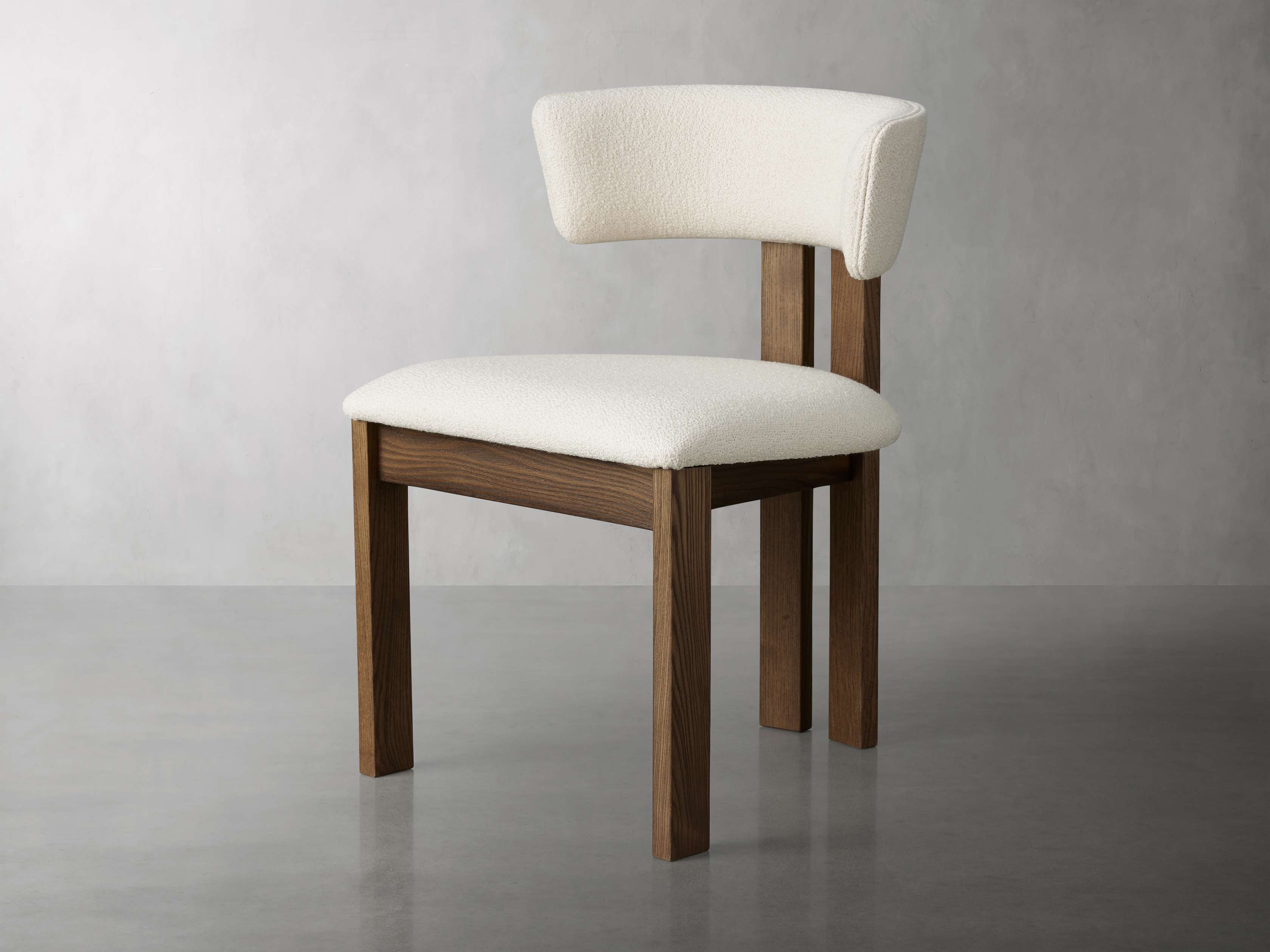 Gray Plush Linen Covering With Ash Solid Wood Base Dining Chair Gray Plush Linen Covering With Ash Solid Wood Base Dining Chair