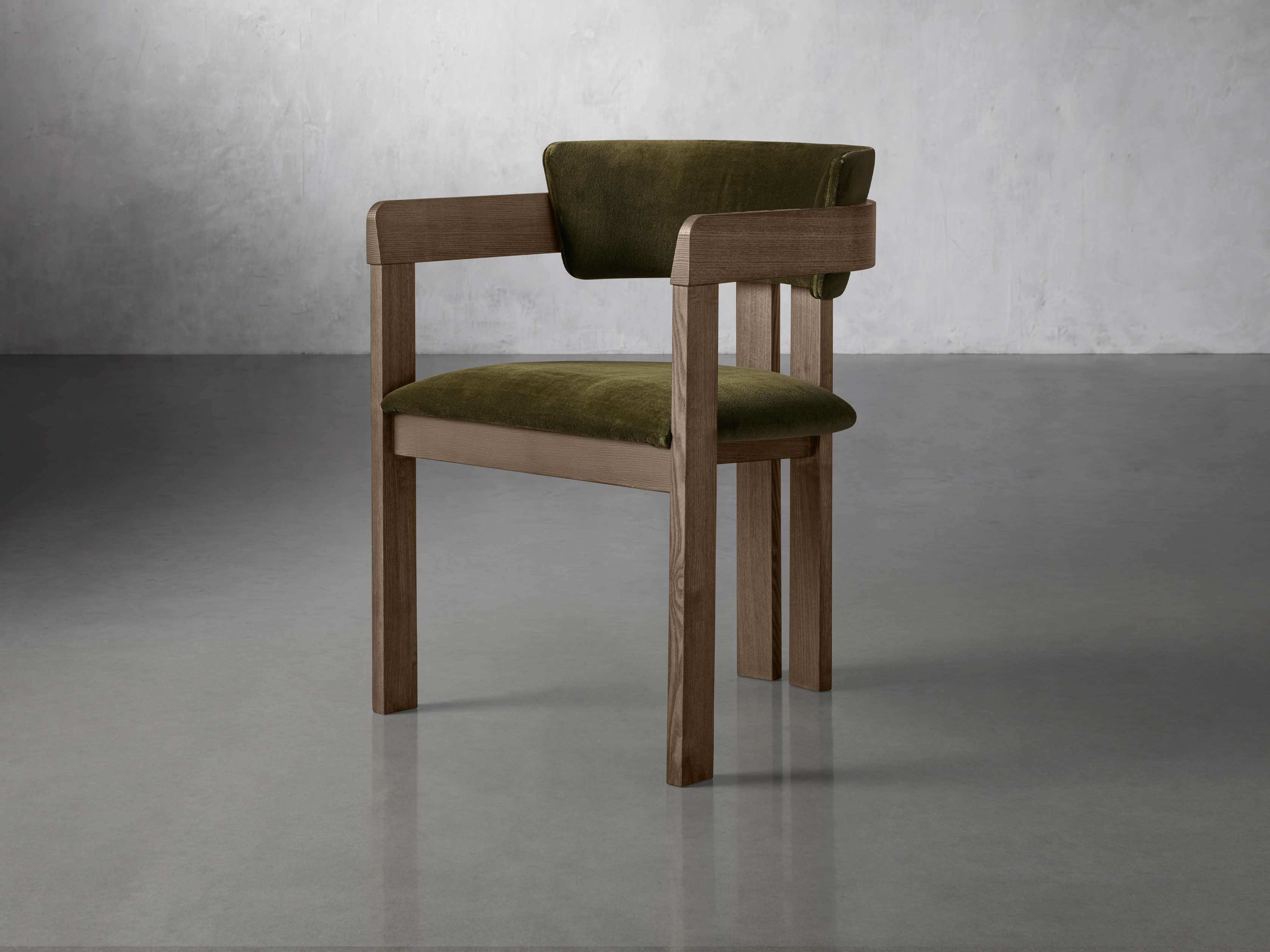 Rodin Dining Arm Chair in Vesuvio Black