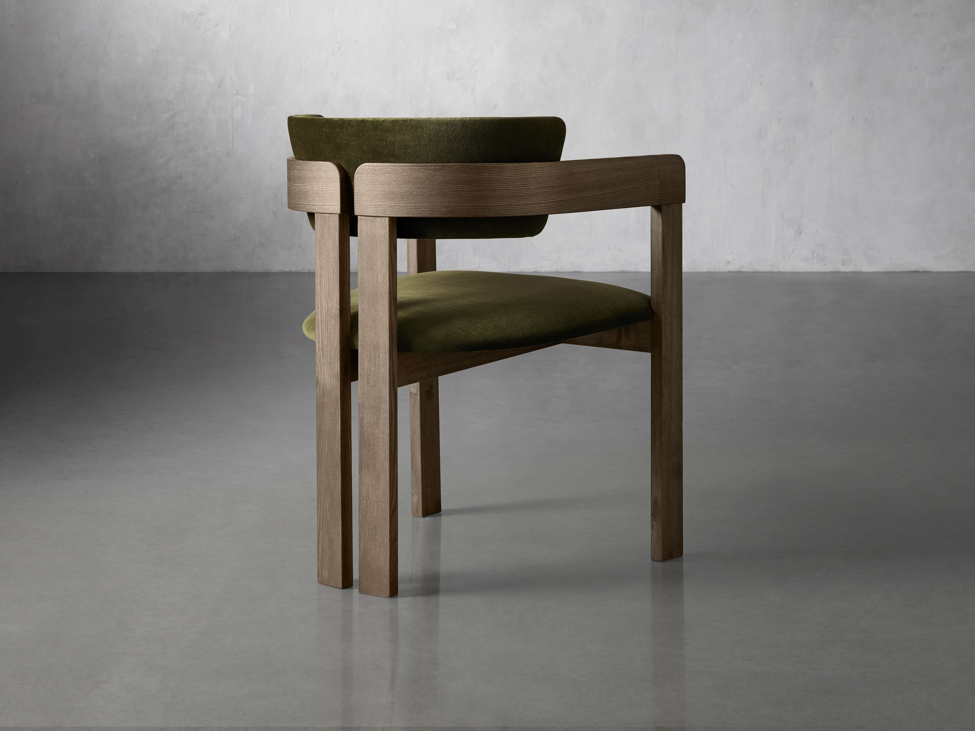 Rodin Dining Arm Chair in Vesuvio Black