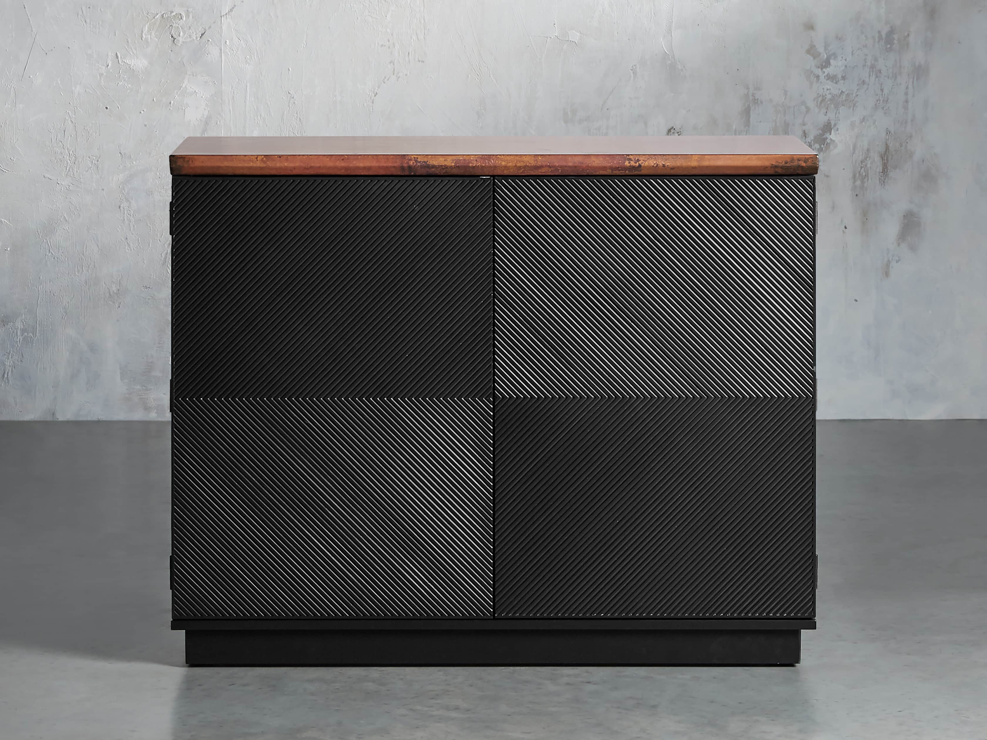 Renata Buffet in Grooved Copper