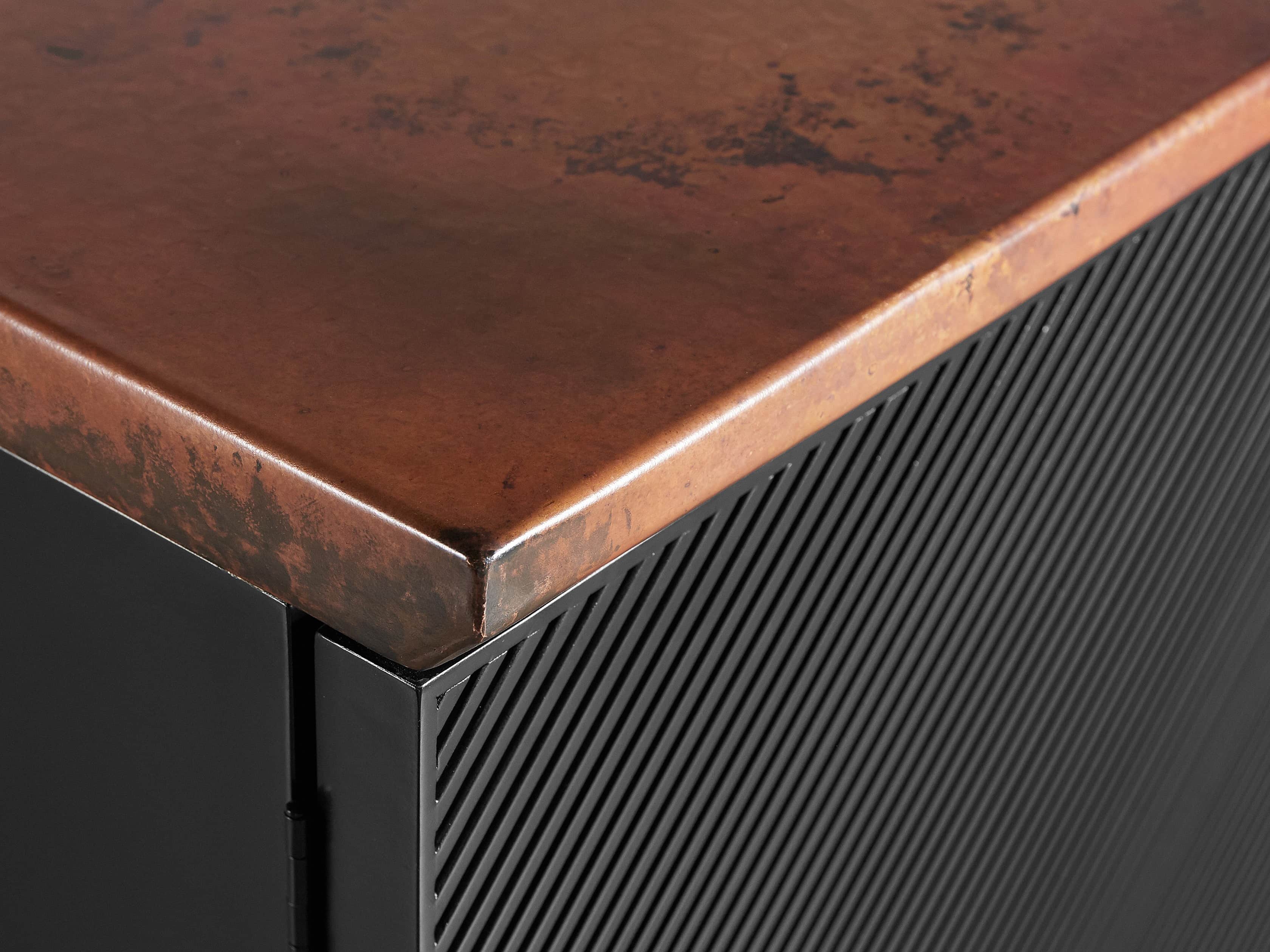 Renata Buffet in Grooved Copper