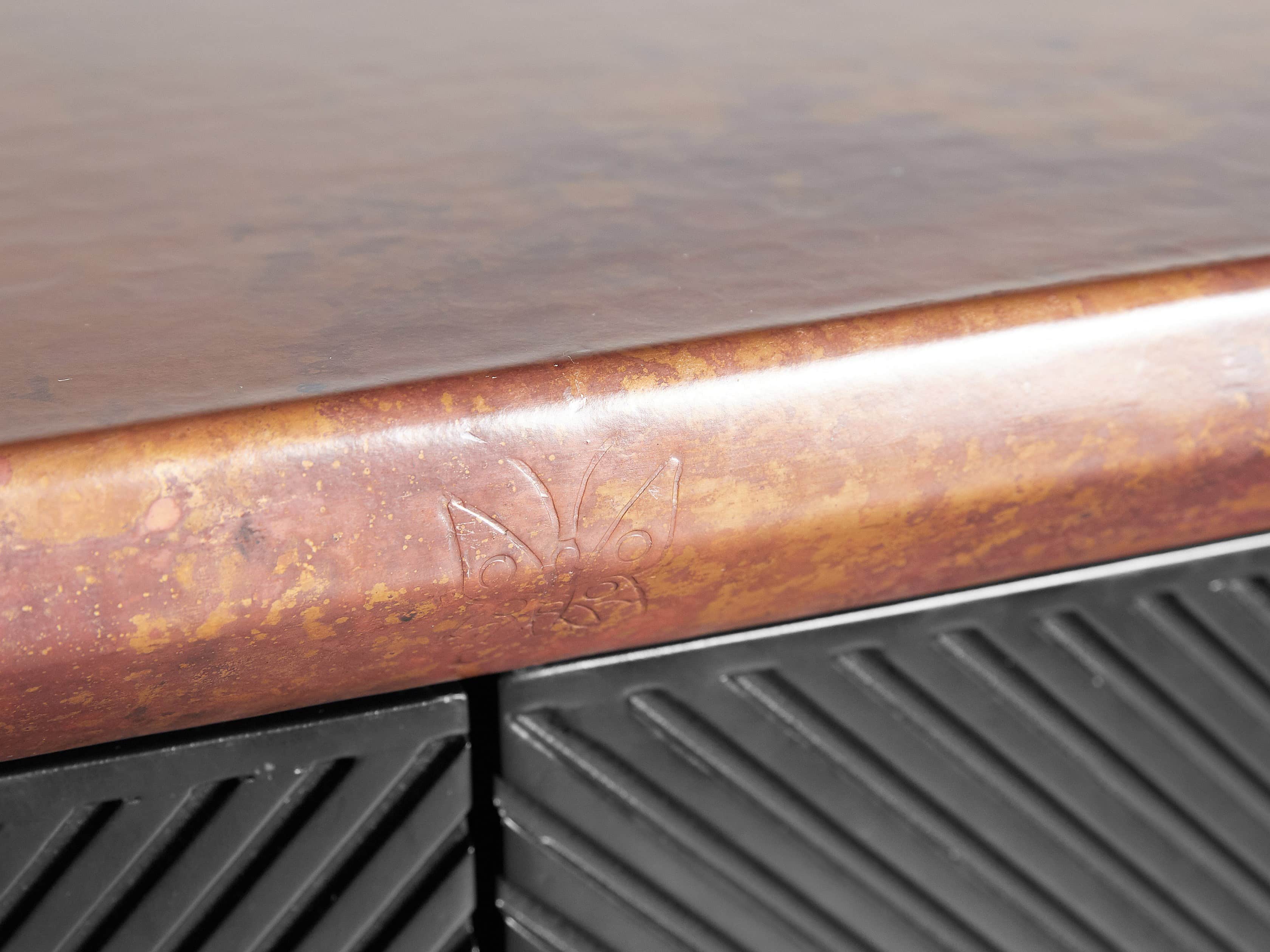 Renata Buffet in Grooved Copper