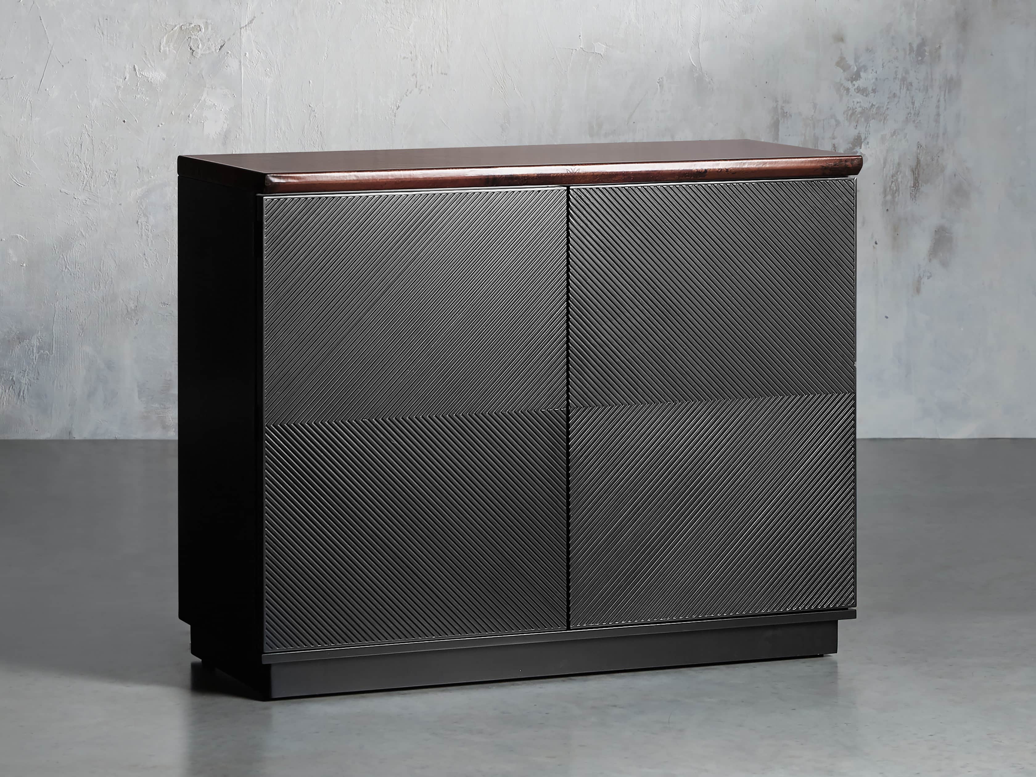 Renata Buffet in Grooved Chocolate Copper