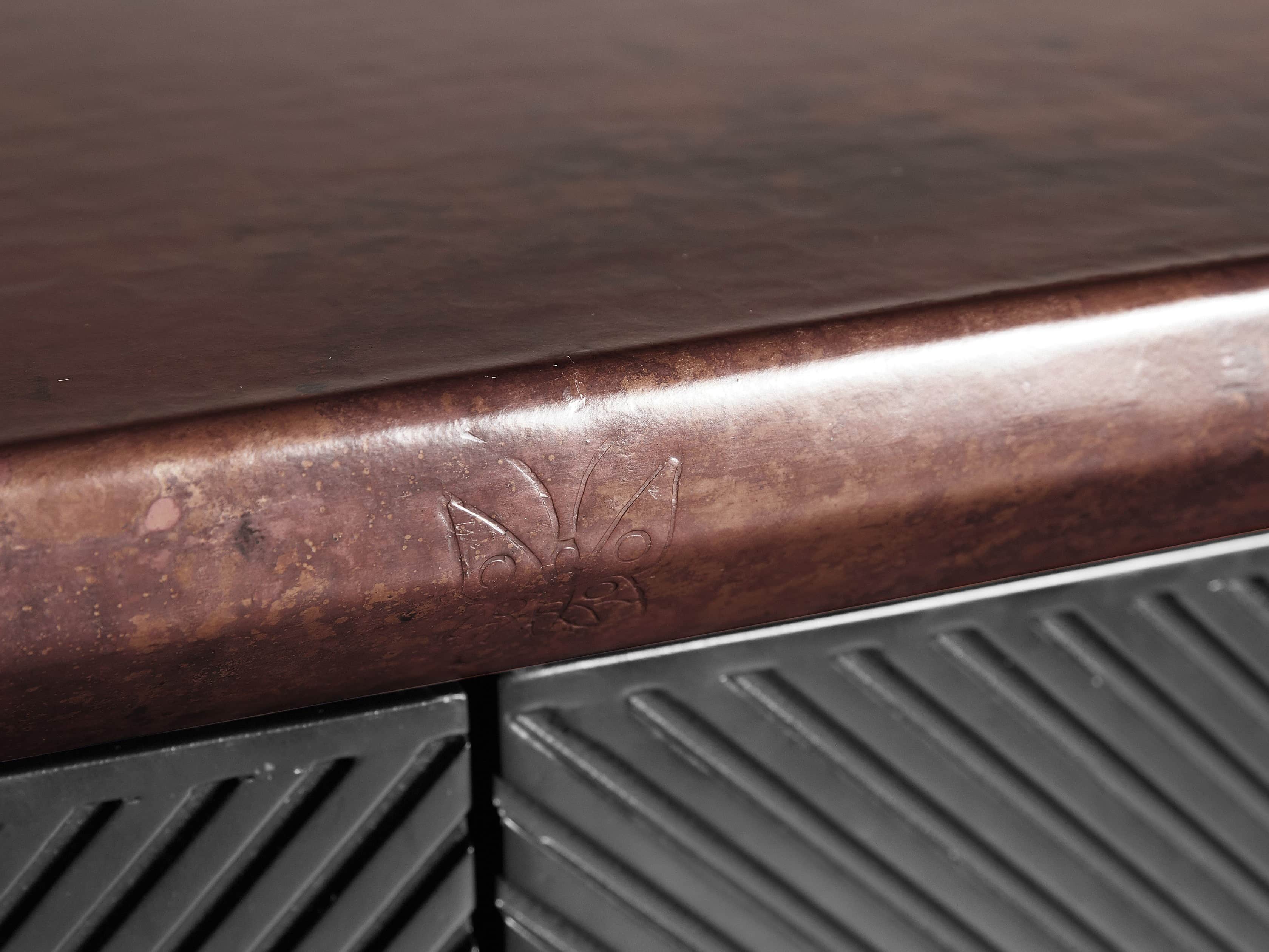 Renata Buffet in Grooved Chocolate Copper