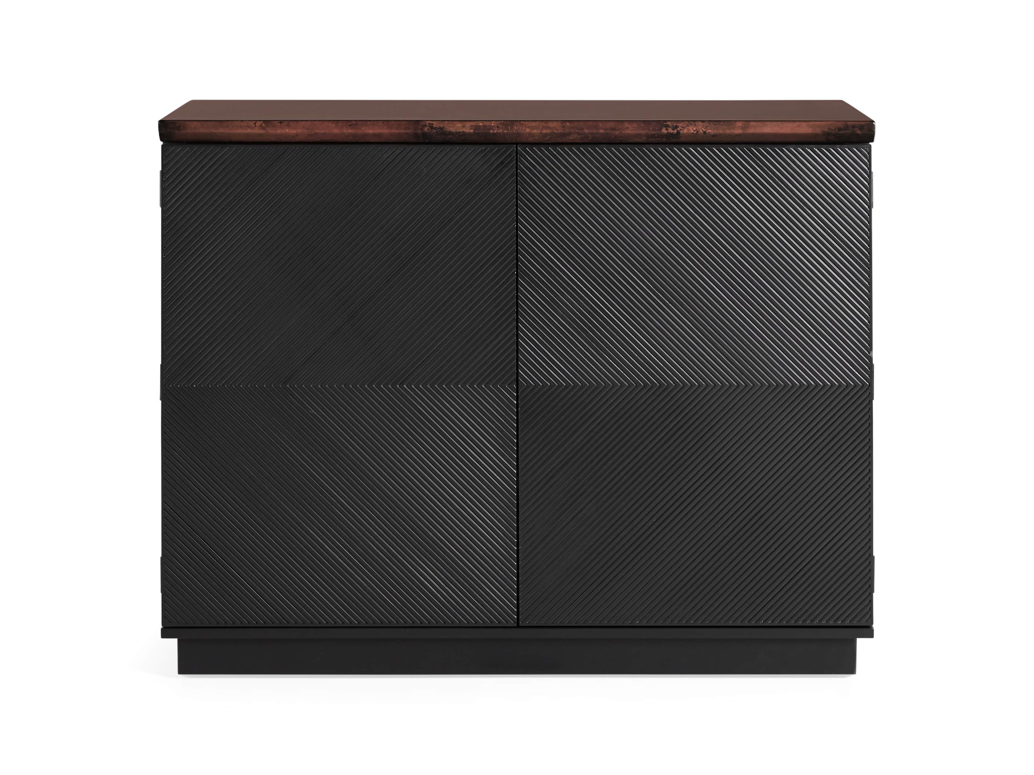 Renata Buffet in Grooved Chocolate Copper