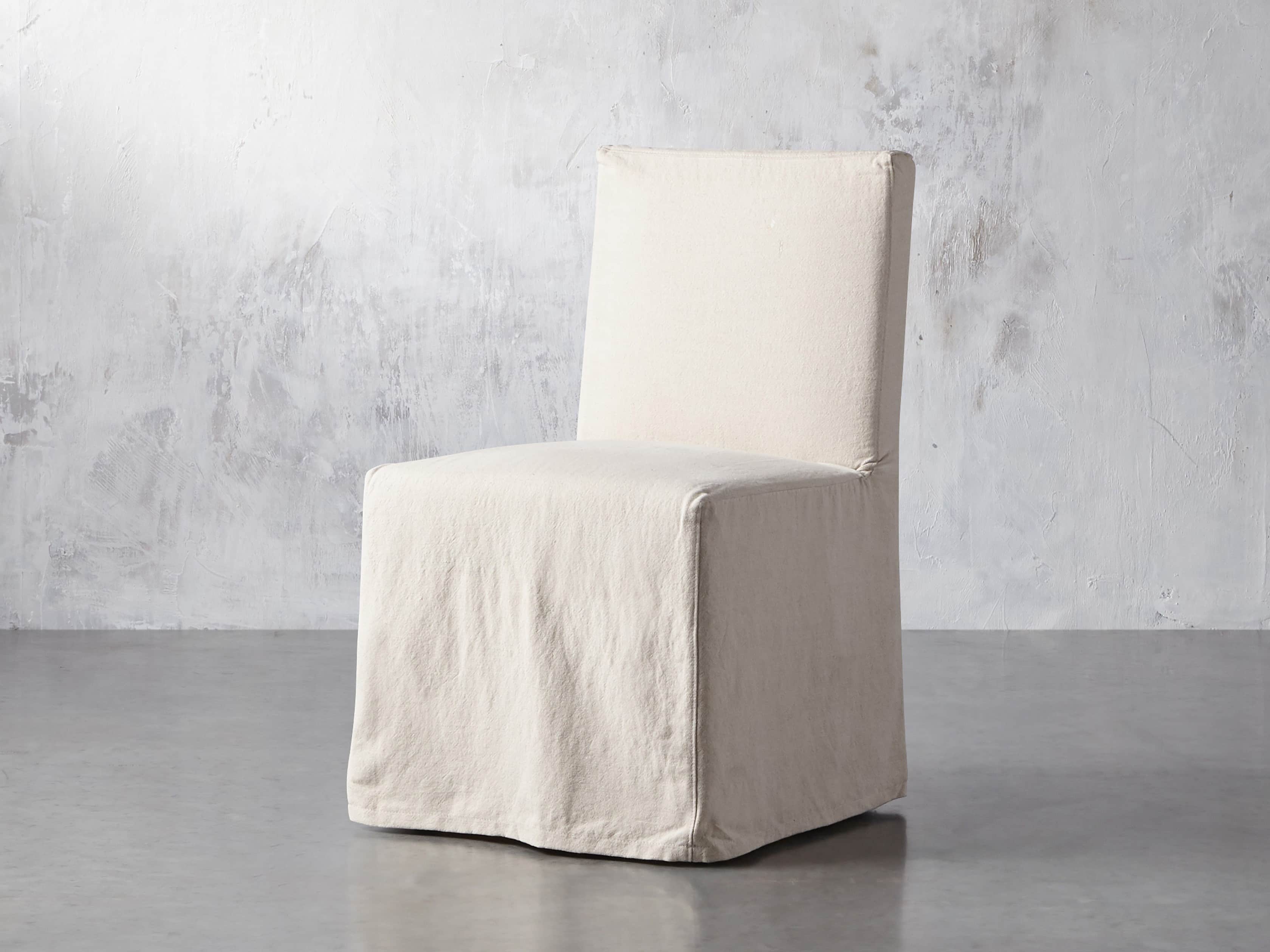 Roulette Slipcovered 21" Dining Side Chair