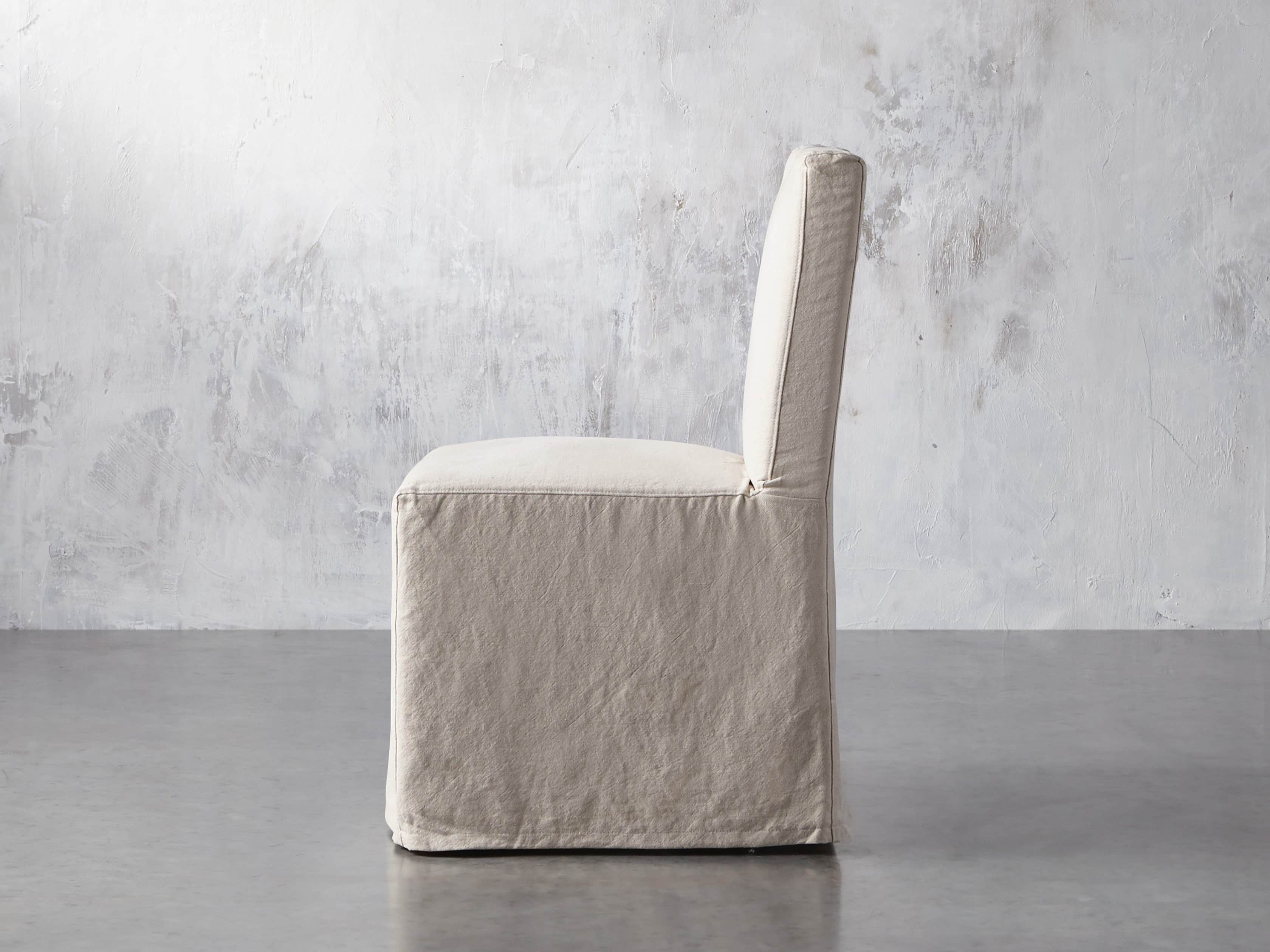 Roulette Slipcovered 21" Dining Side Chair