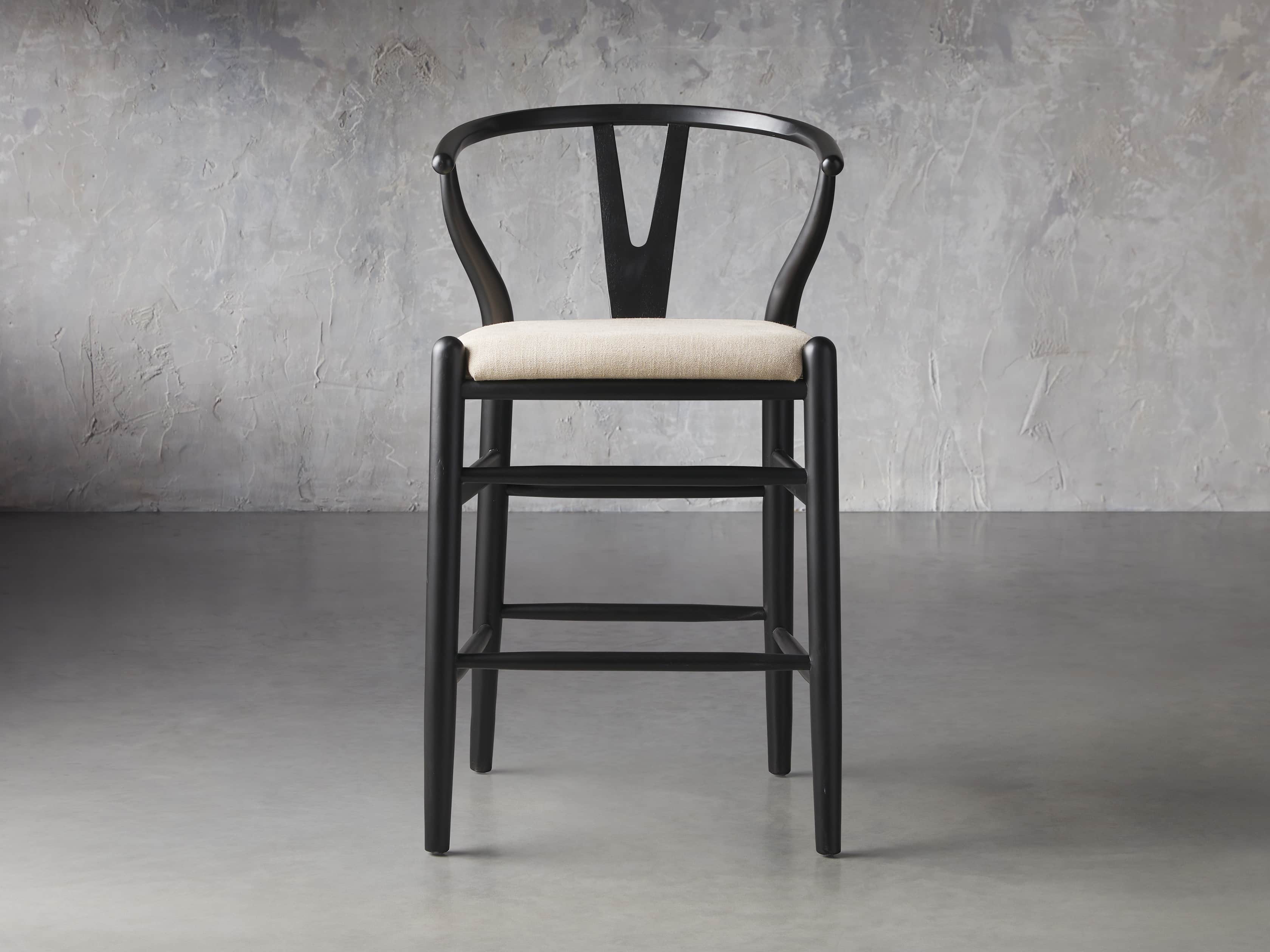 Robin Counter Stool in Black, slide 2 of 8