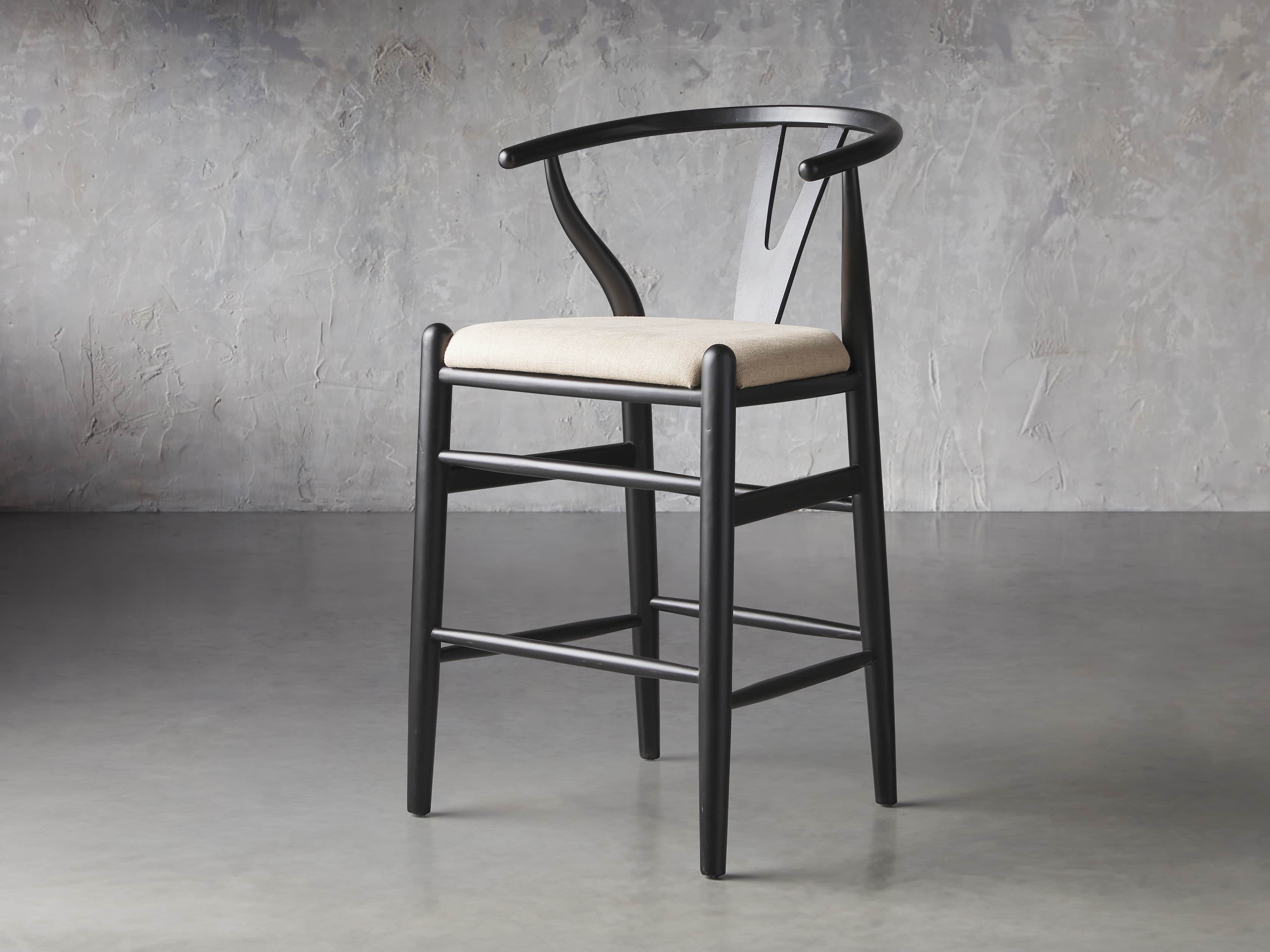 Robin Counter Stool in Black, slide 3 of 8