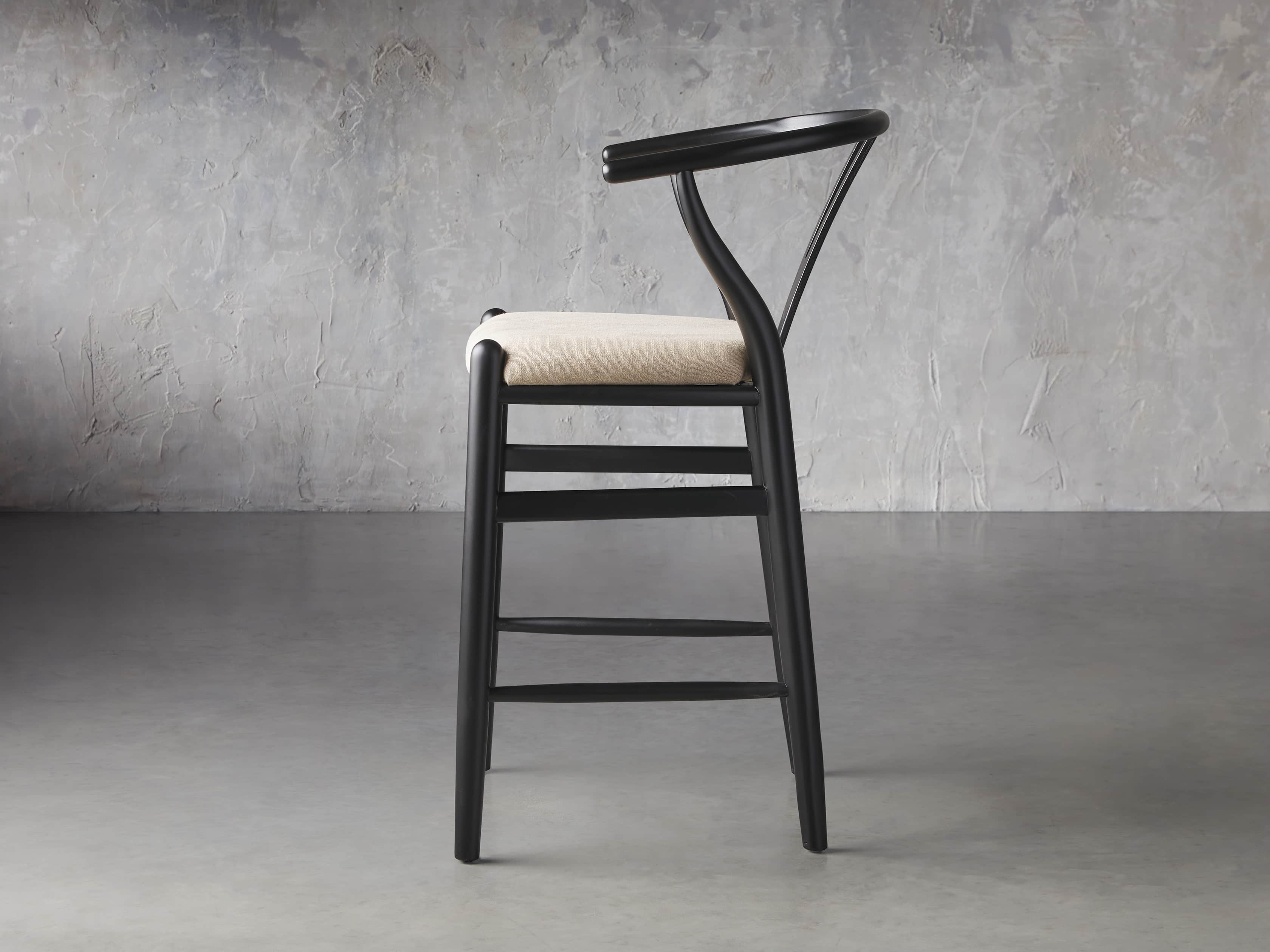 Robin Counter Stool in Black, slide 4 of 8