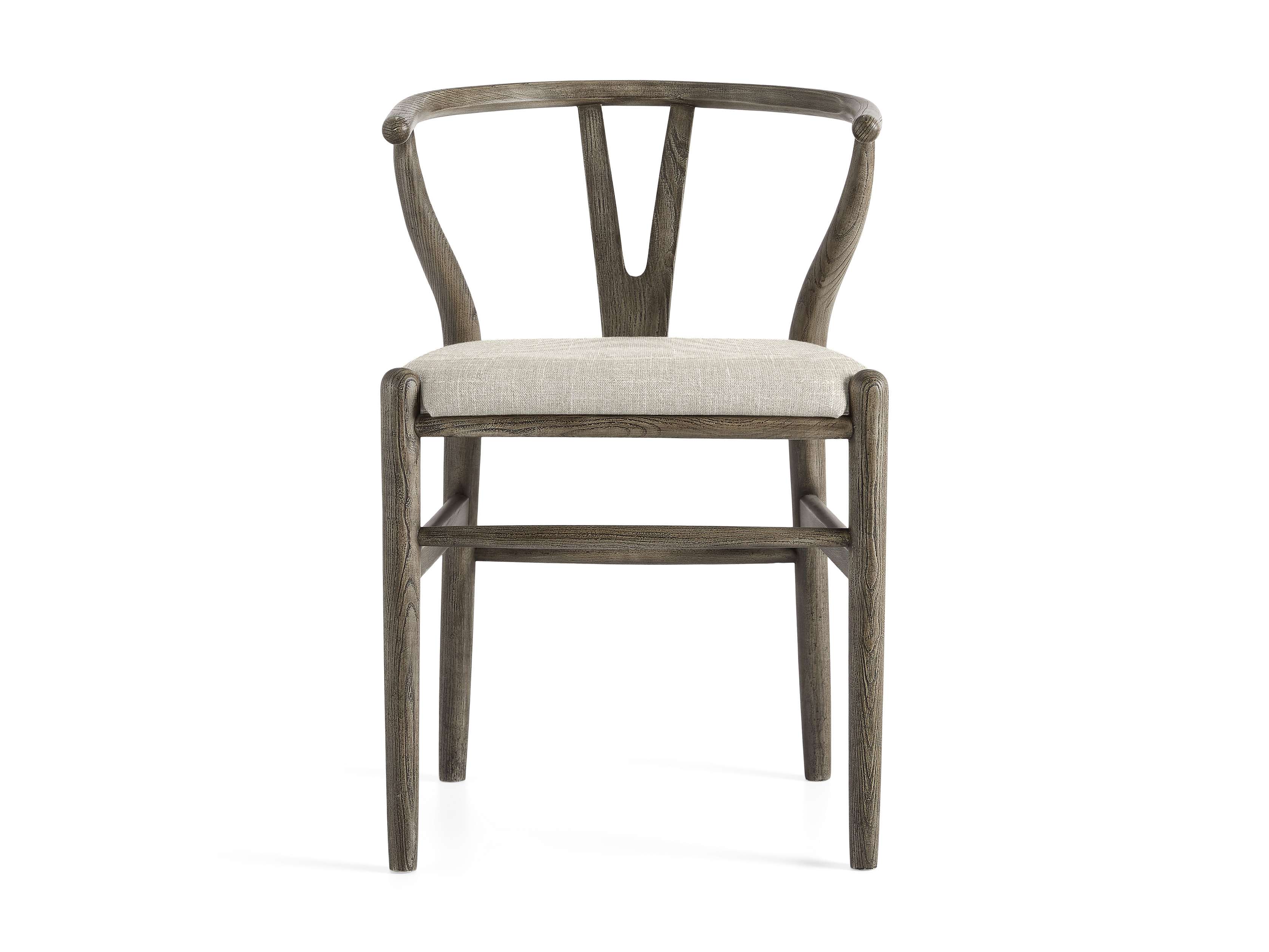 Upholstered wishbone deals dining chair