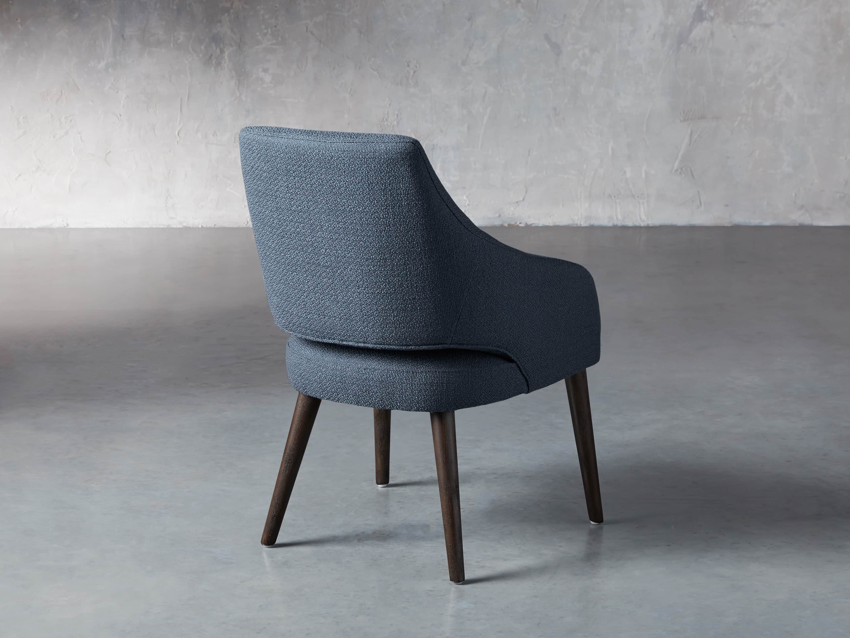 Stevie Upholstered 24" Dining Arm Chair in Moto Cadet