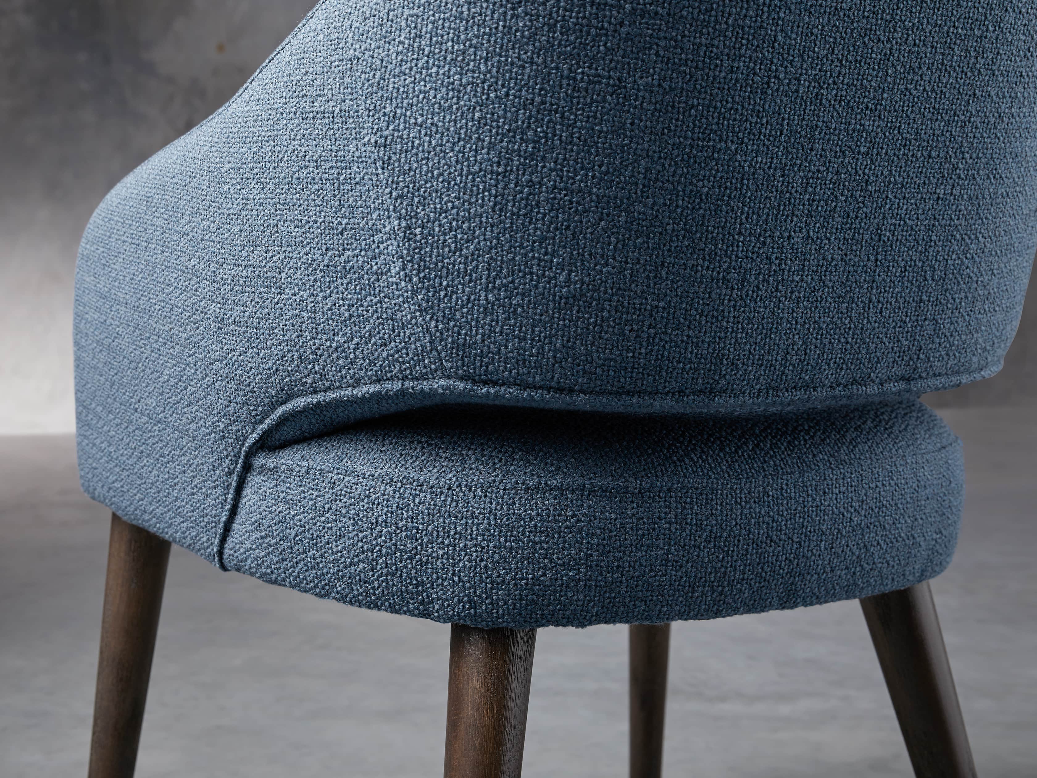 Stevie Upholstered 24" Dining Arm Chair in Moto Cadet