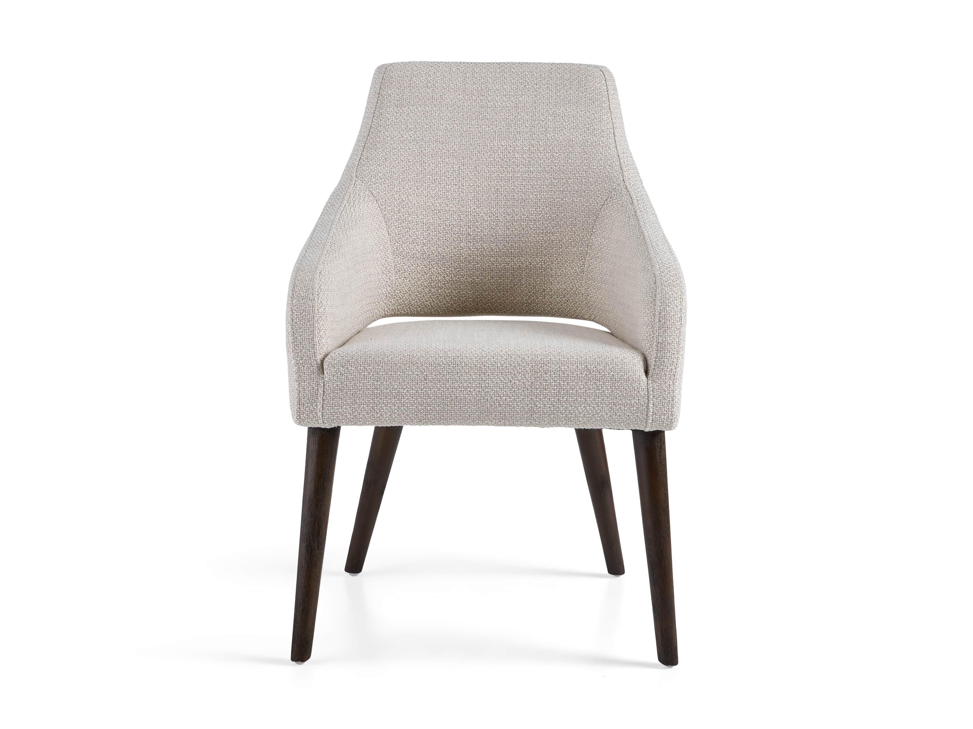 Stevie 24" Upholstered Dining Arm Chair in Moto Stucco, slide 9 of 10