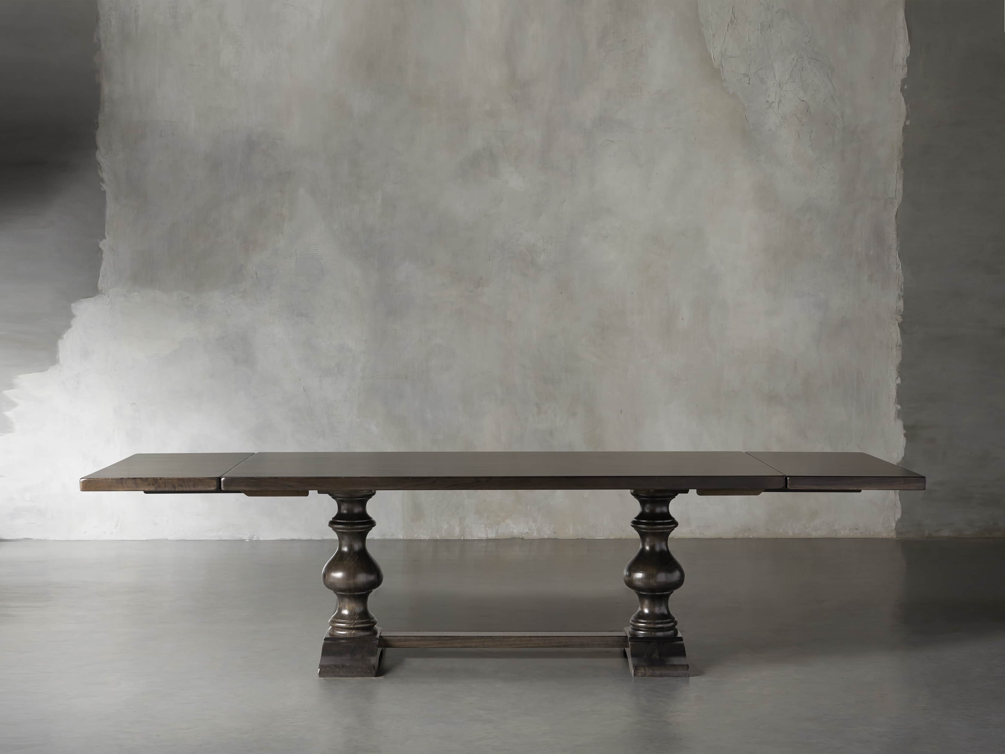 Tuscany 78" x 39" Extension Dining Table in Porfido, slide 6 of 16