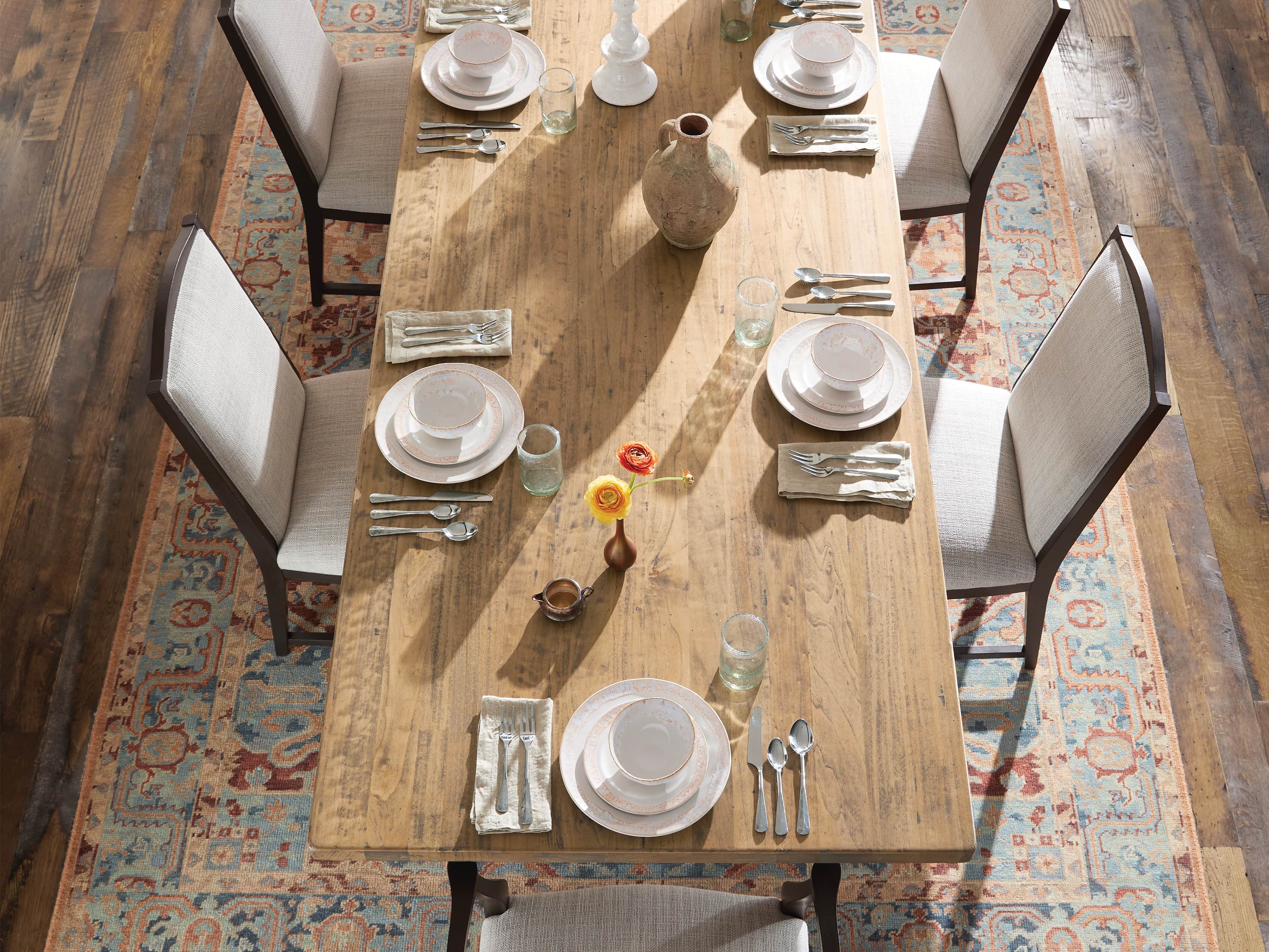 Tuscany 94" Extension Dining Table in Blonde, slide 7 of 10