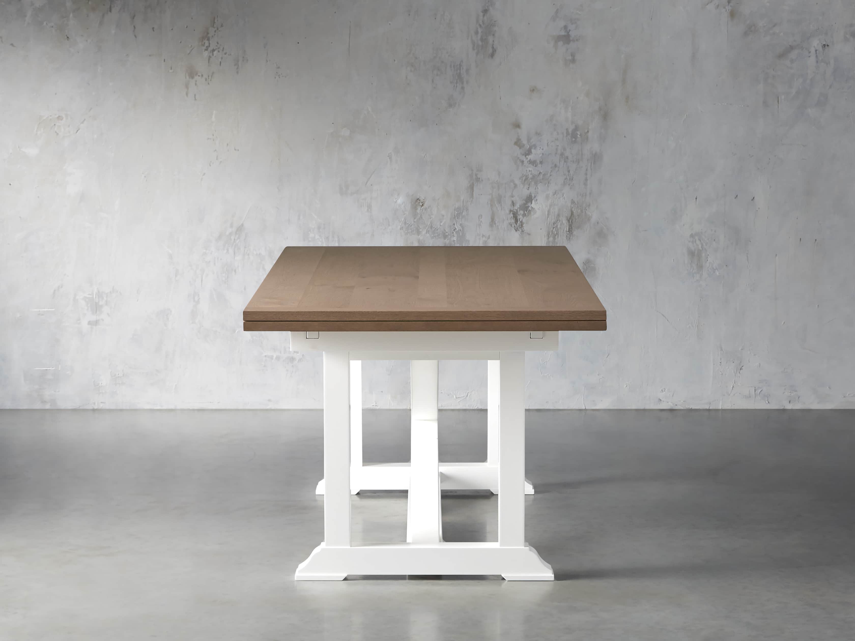 Tavola 74" Refectory Dining Table in Ombra Oak and All White