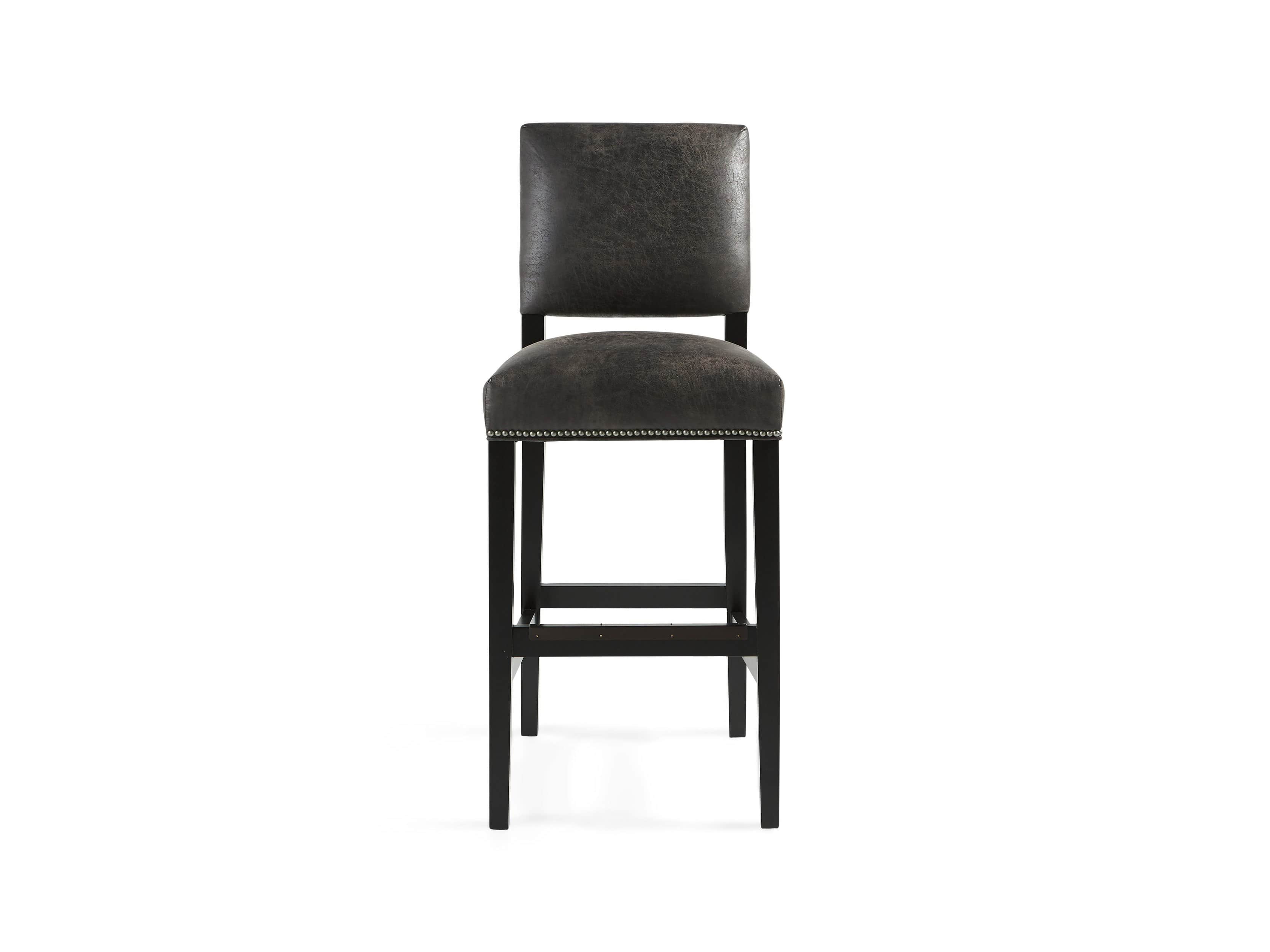 arhaus leather bar stools