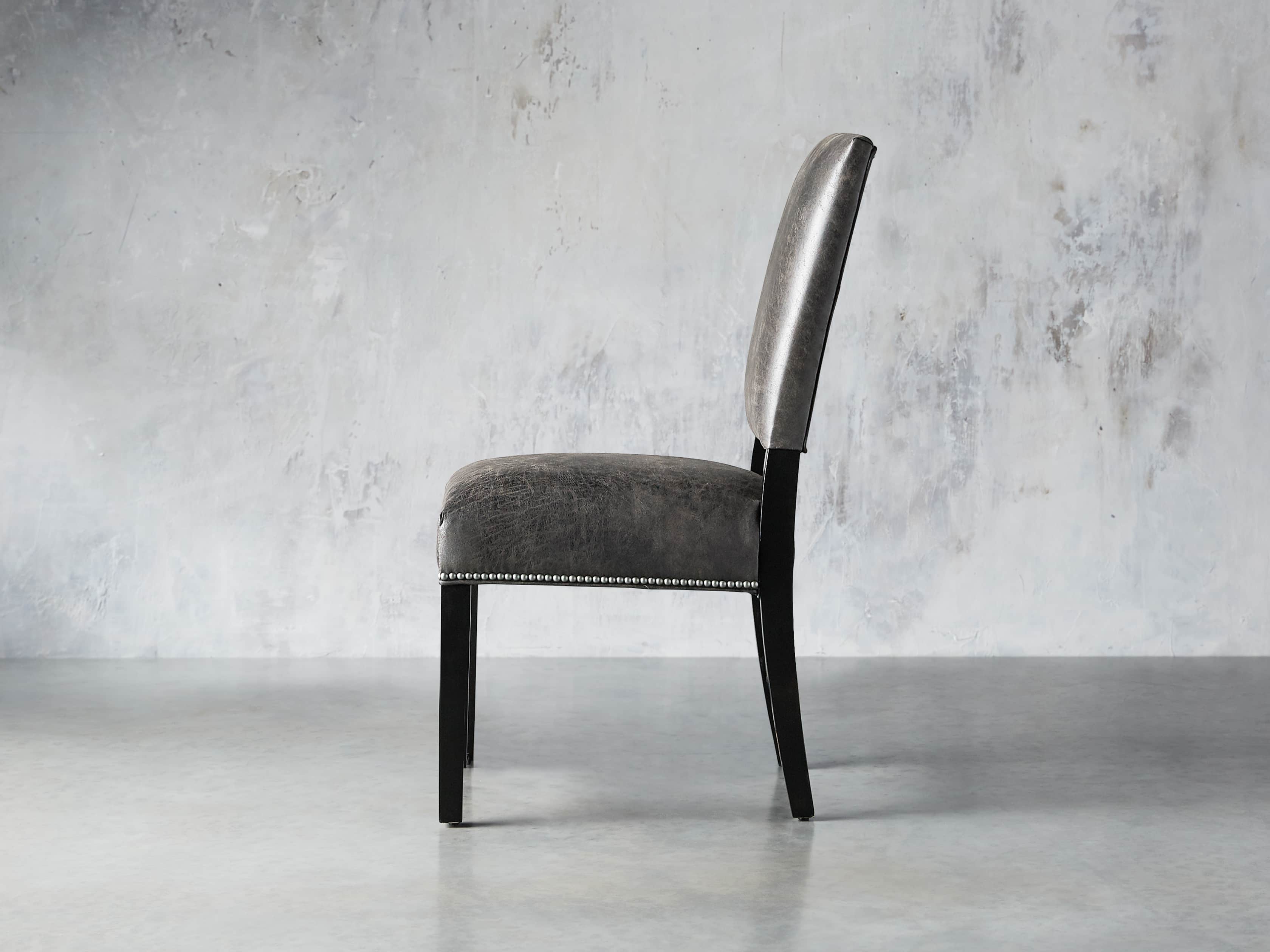 Torino Recycled Leather Dining Side Chair, slide 3 of 9