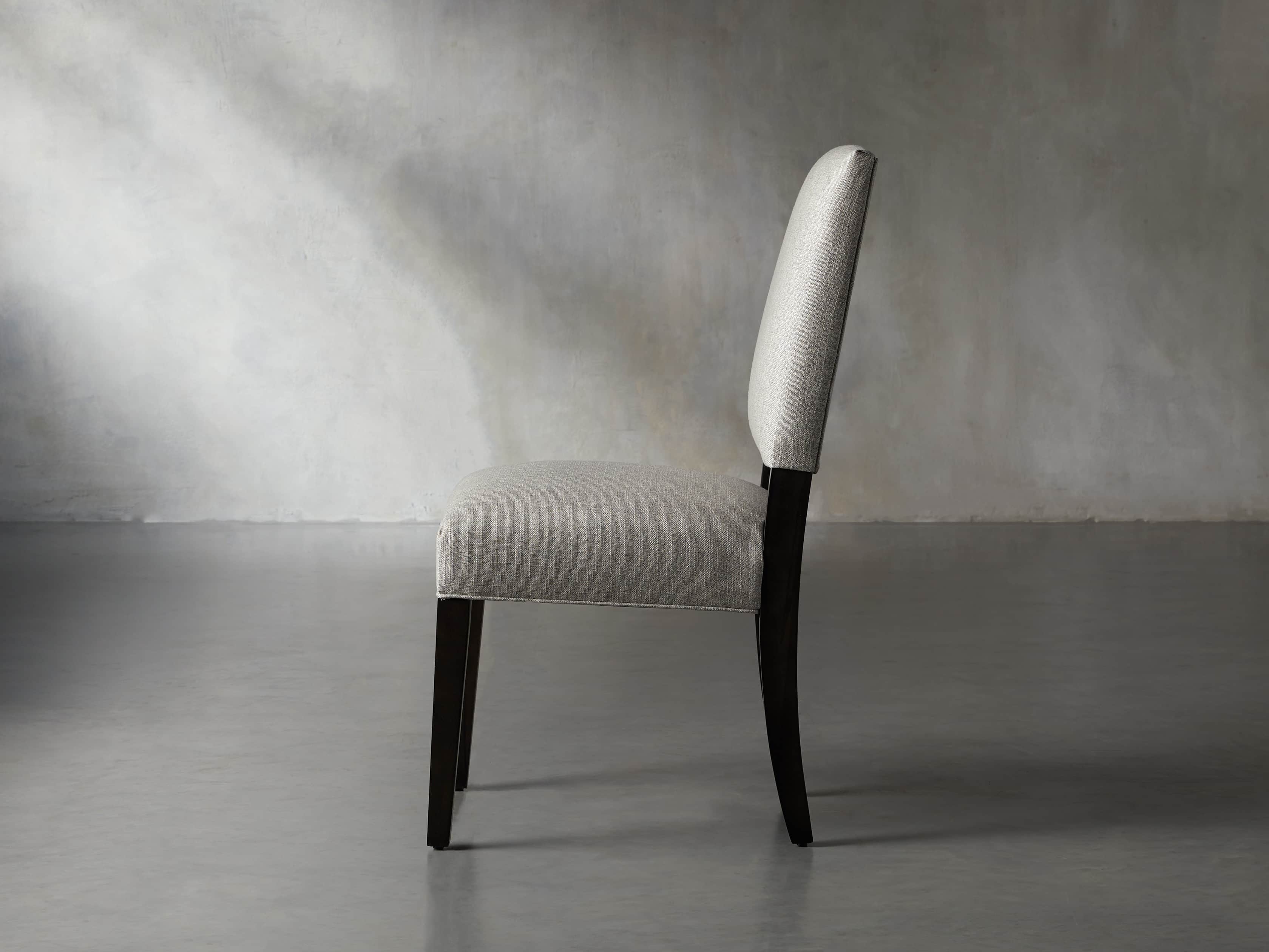 Torino 20" Upholstered Dining Side Chair in Turbo Ash