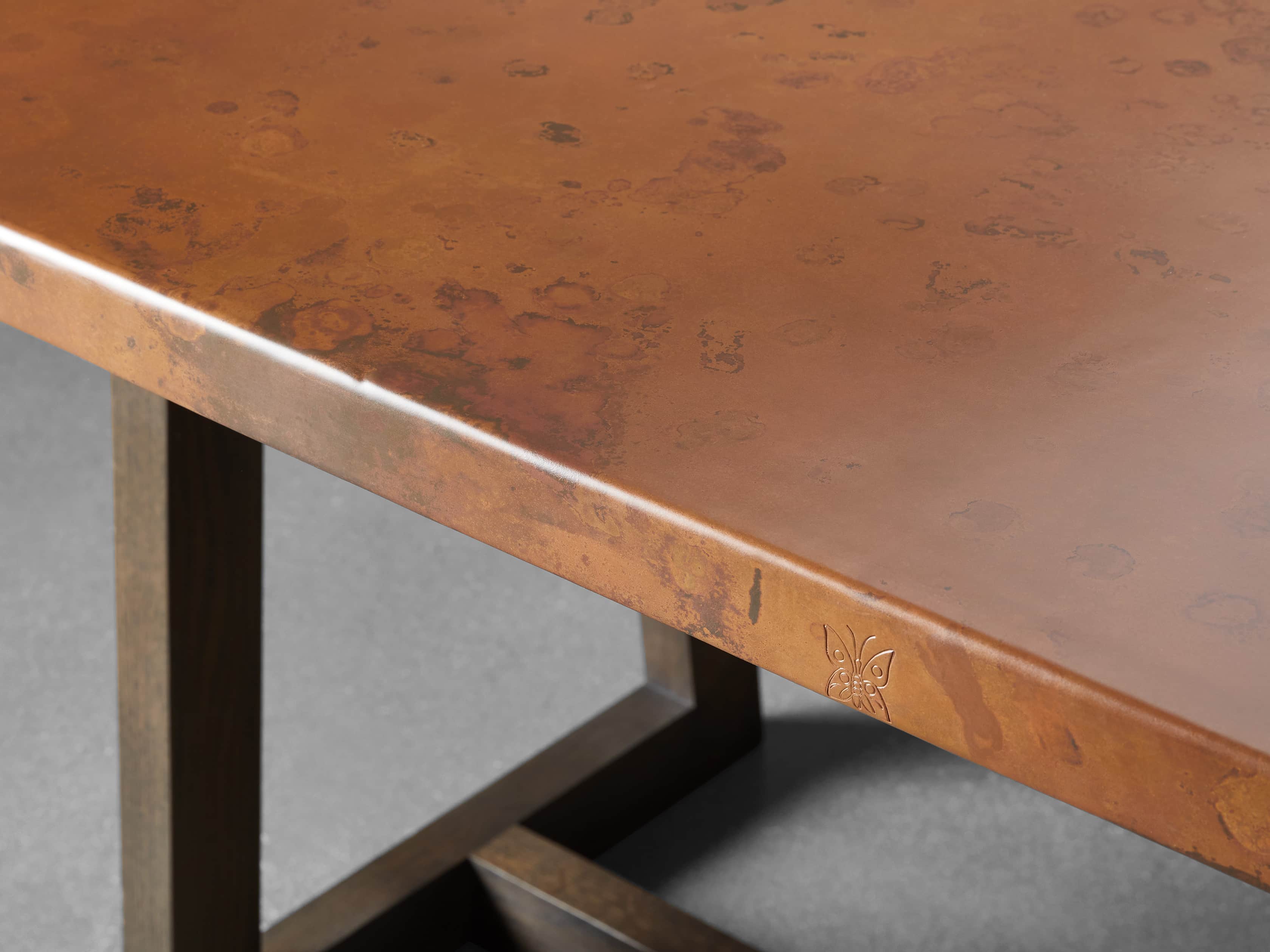 arhaus copper table for sale