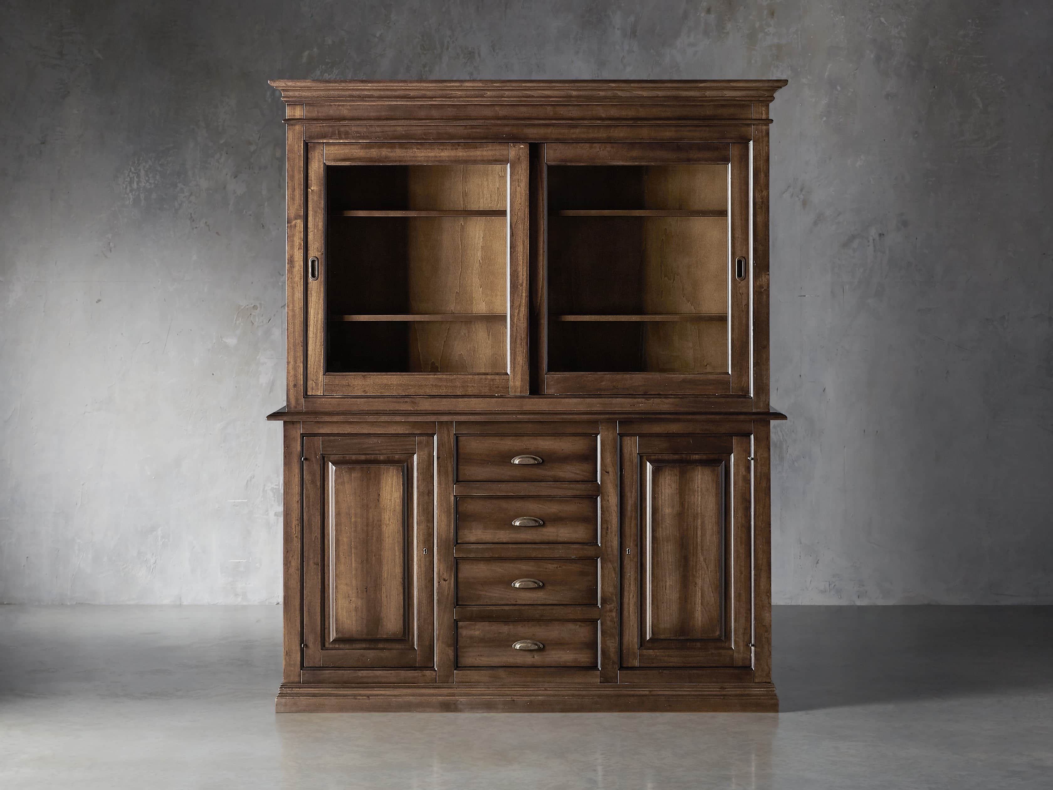 Tuscany 74" Hutch and Buffet in Noceto, slide 1 of 9