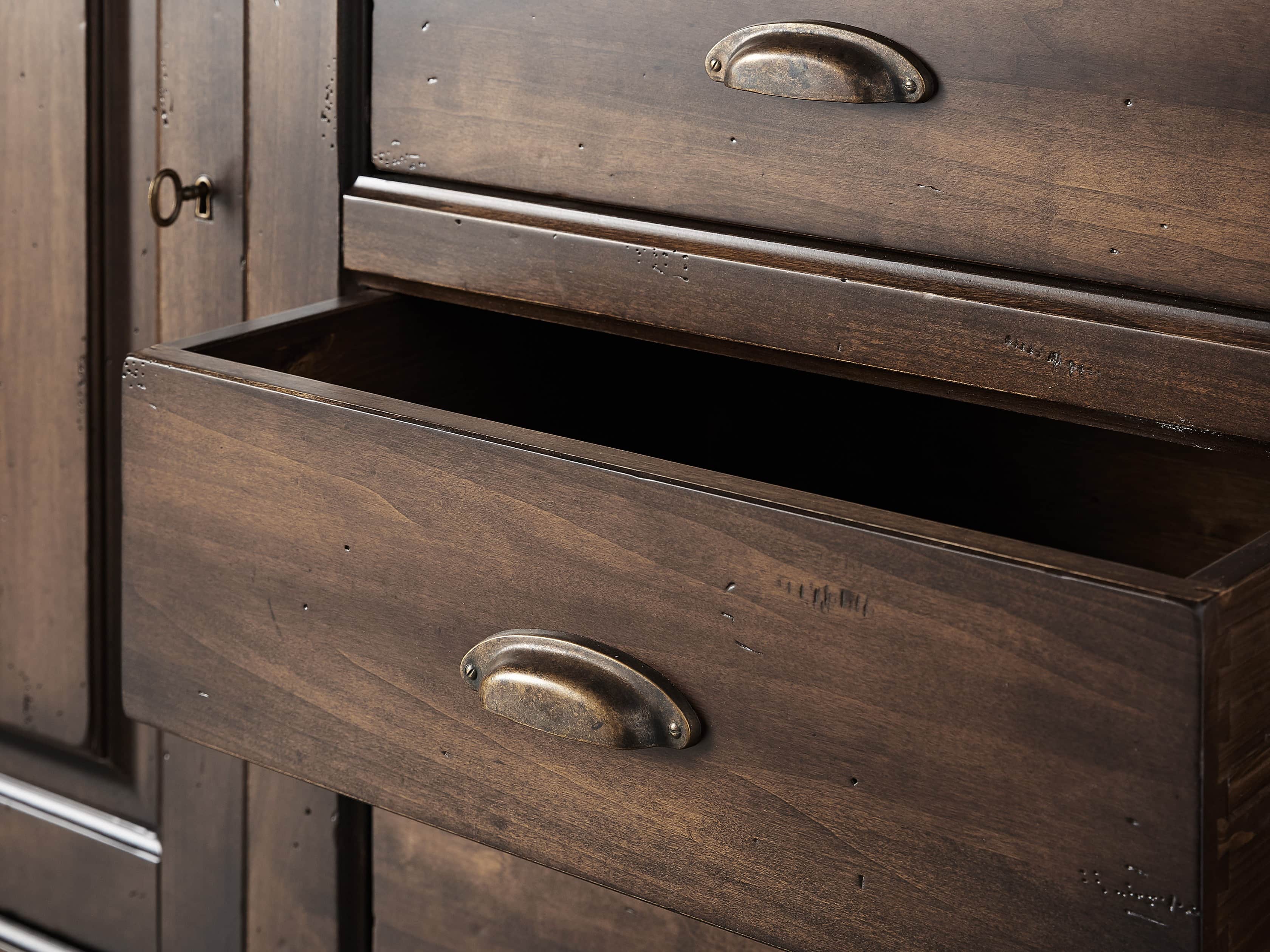 Tuscany 74" Hutch and Buffet in Noceto, slide 5 of 9