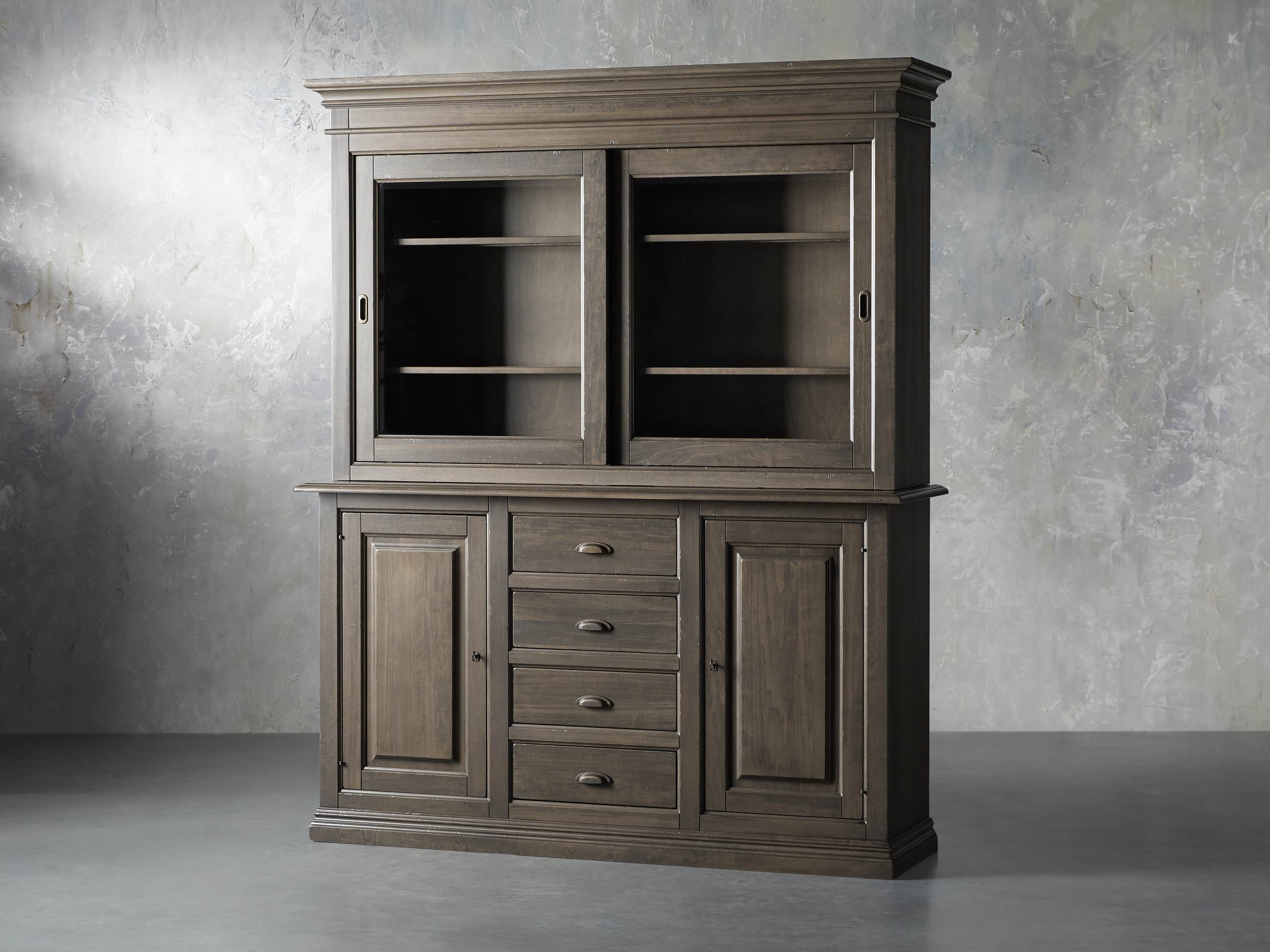 Tuscany 74" Hutch & Buffet in Porfido