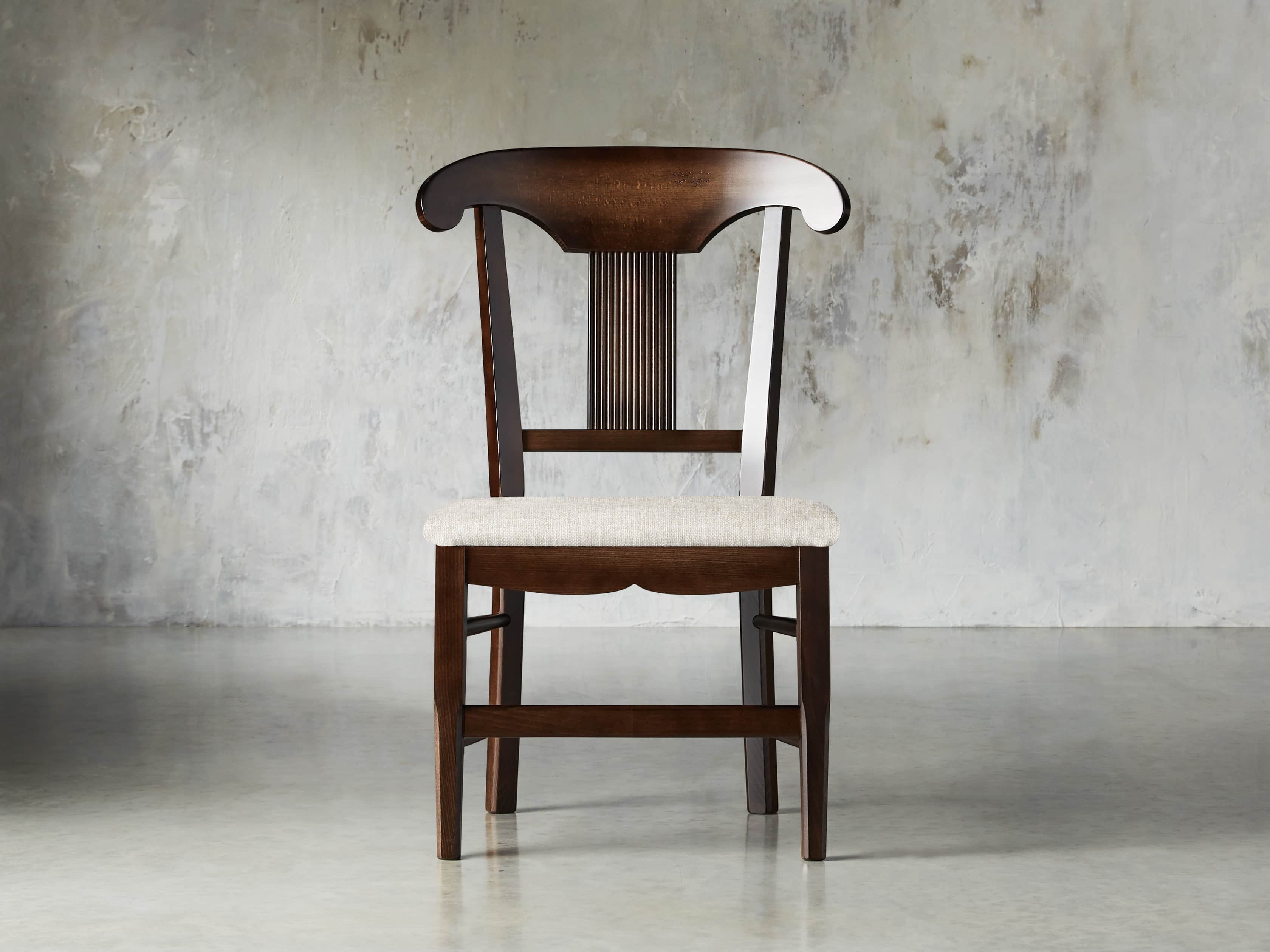Tuscany 25" Dining Side Chair with Upholstered Seat in Noceto, slide 2 of 4