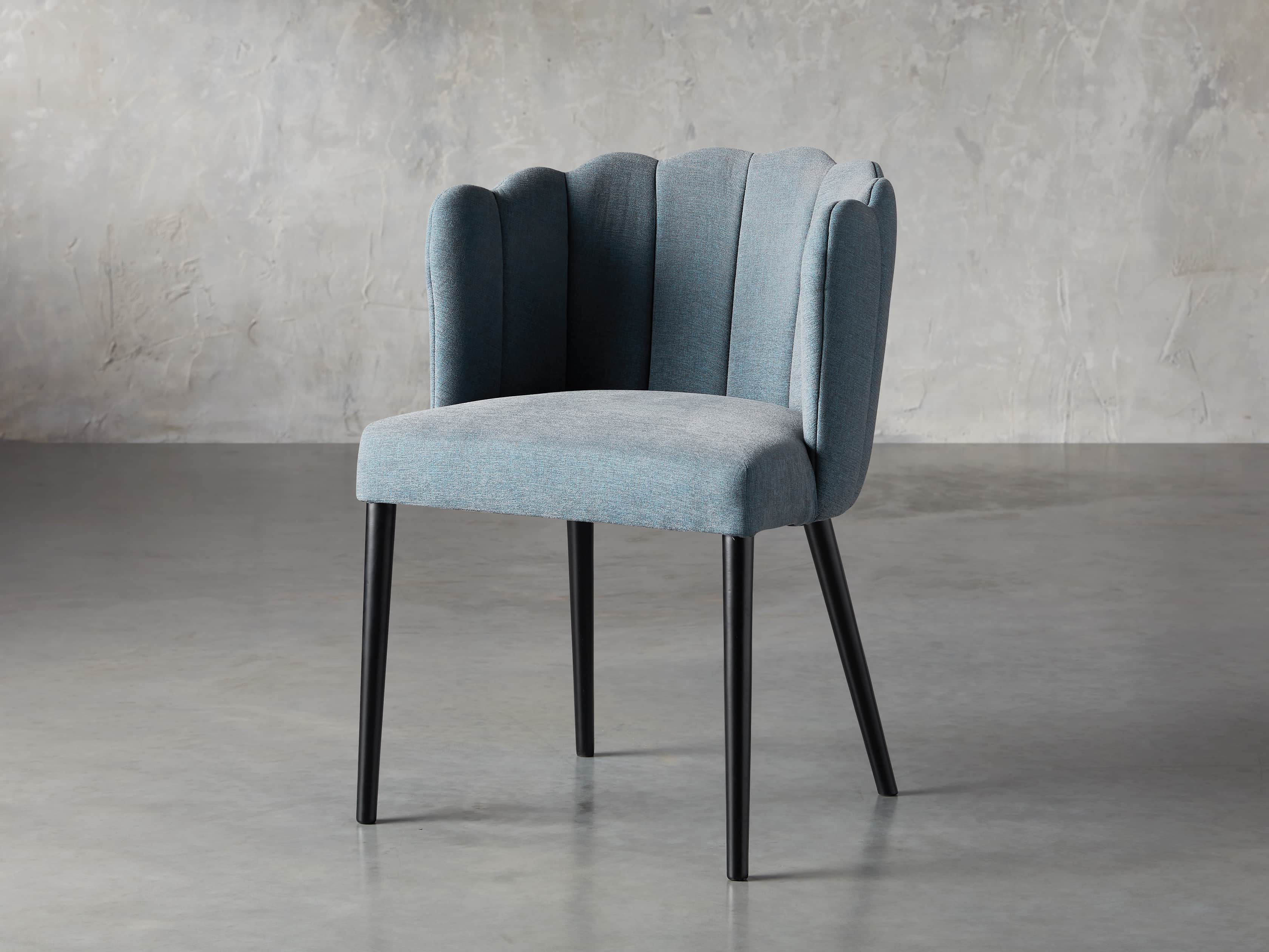 Ursula 24" Dining Chair in Grecia Sea, slide 2 of 7