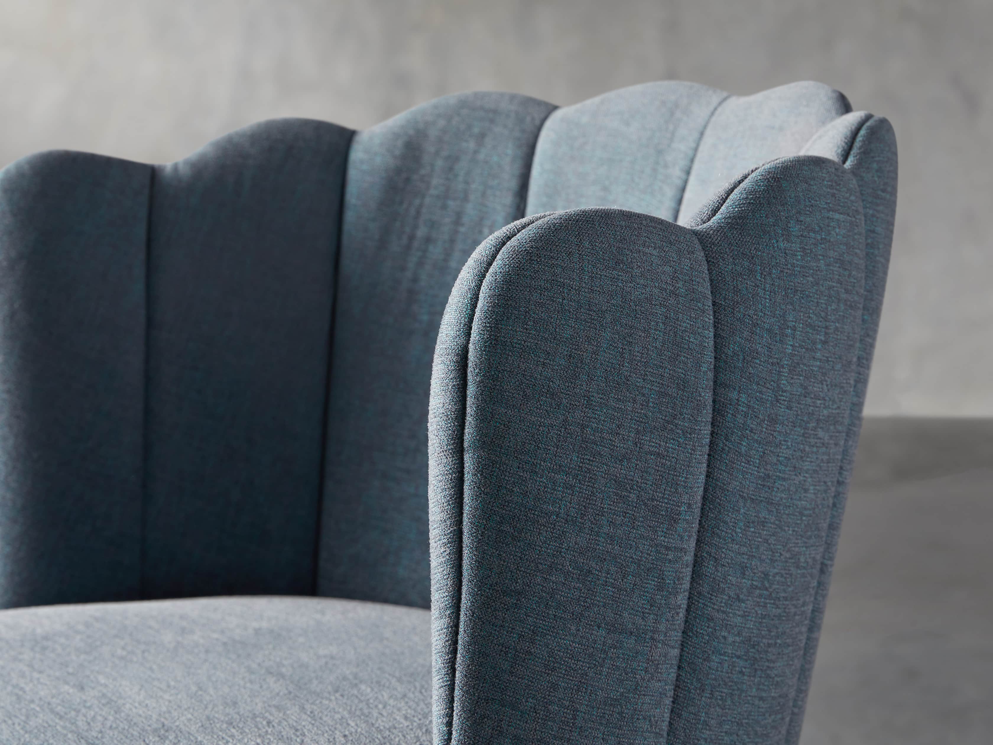Ursula 24" Dining Chair in Grecia Sea, slide 5 of 7