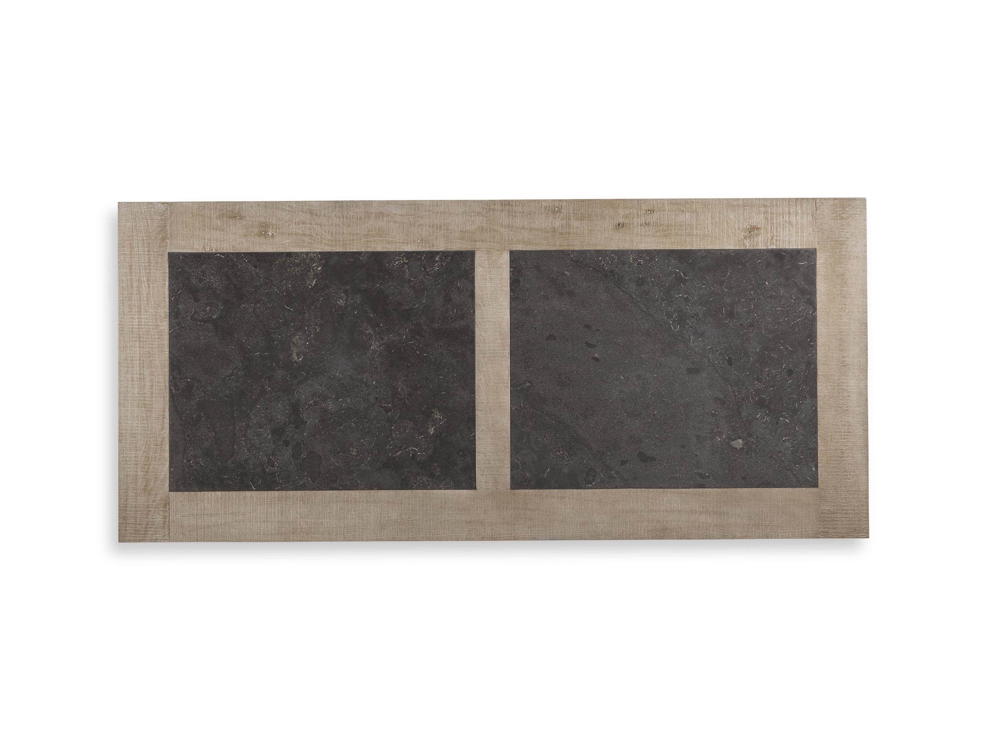 Wilhelm 72" Rustic Grey and Bluestone Extension Dining Table With Earl Black Base