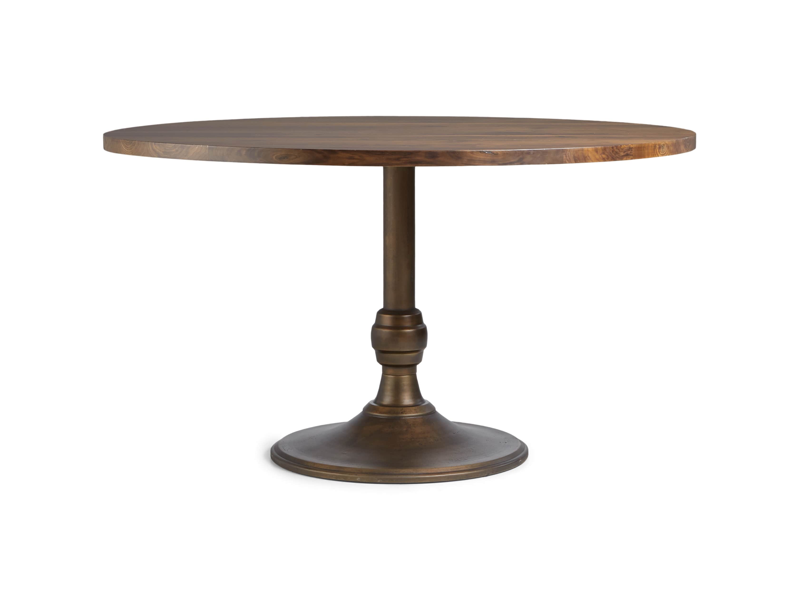 Wade 54" Walnut Round Dining Table