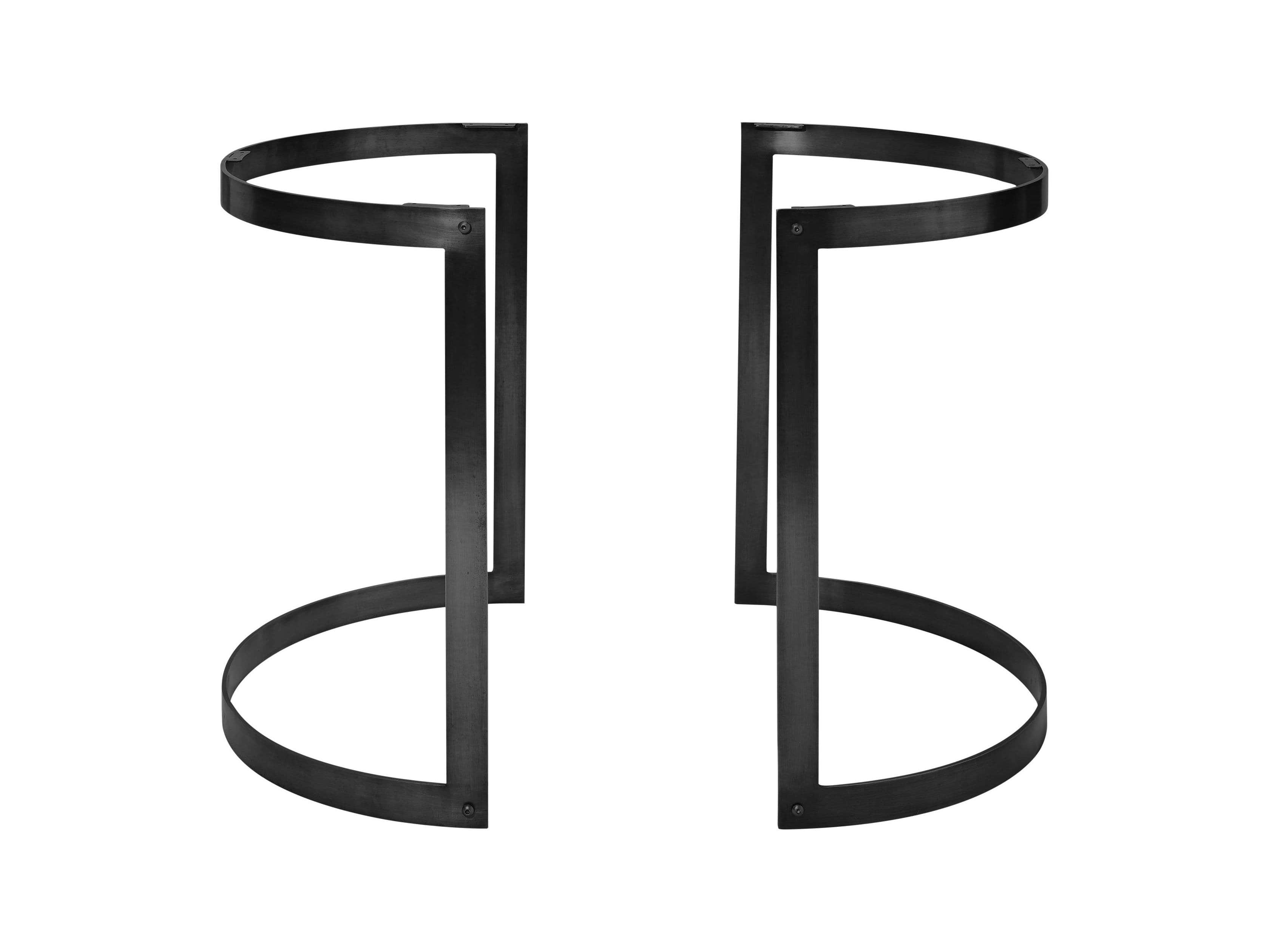 Wells Two Piece Table Base in Black