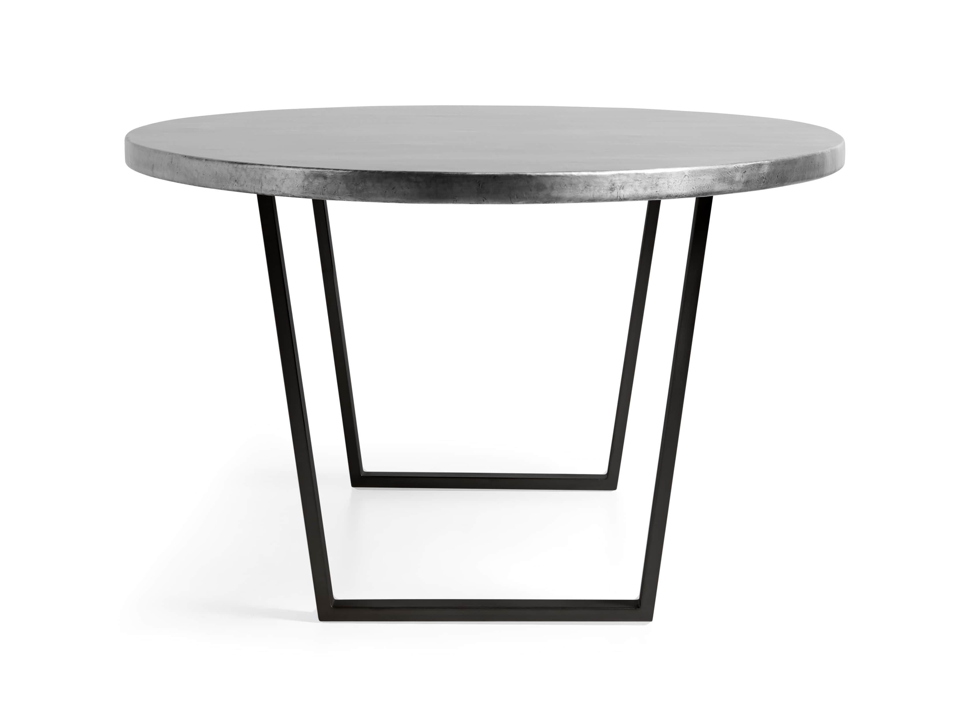 Zinc Alloy 90" x 52" Dining Table with Hardyn Base in Black, slide 6 of 6