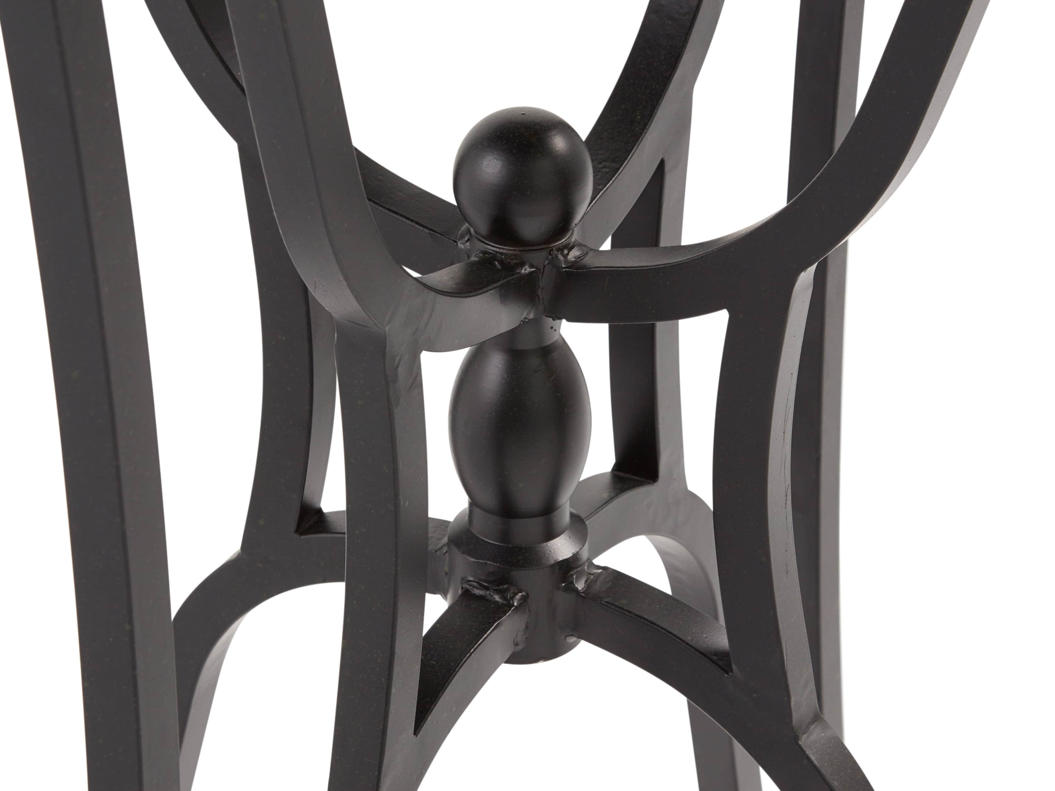 Zinc Alloy 38" Round Table Top With Kenya Bar Table Base